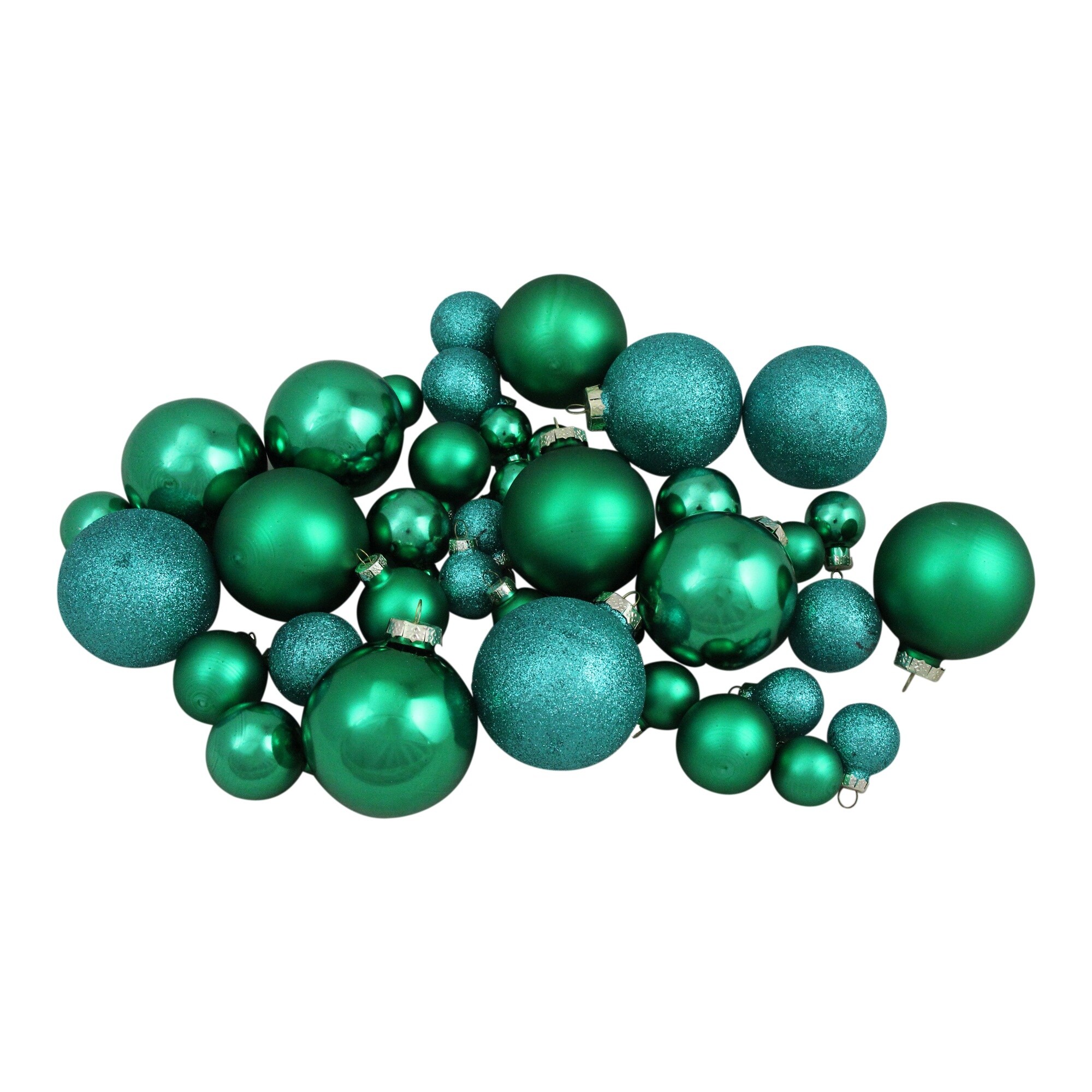 Northlight Blue & Green Peacock Ball & Figural Glass Ornaments, 3-Pack