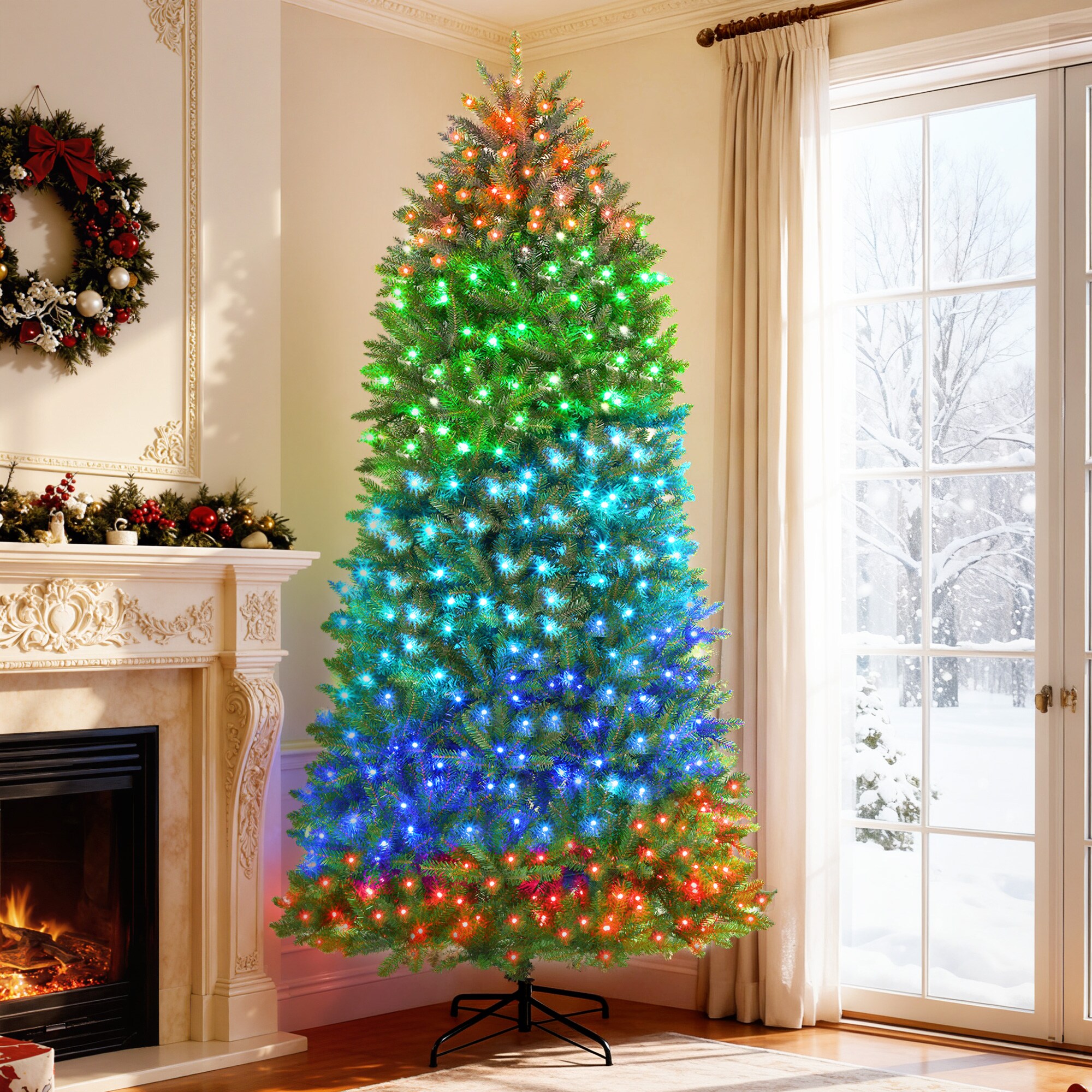 HomCom 83C-155V82MX Artificial-Christmas-Trees - View #2