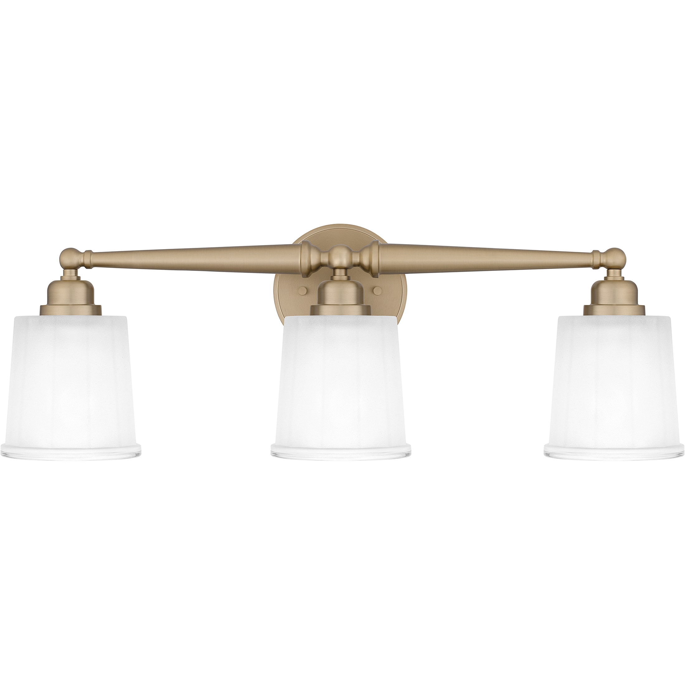 Quoizel CEC8624BGD Cecilia 24-in 3 -Light Gold Traditional Vanity light
