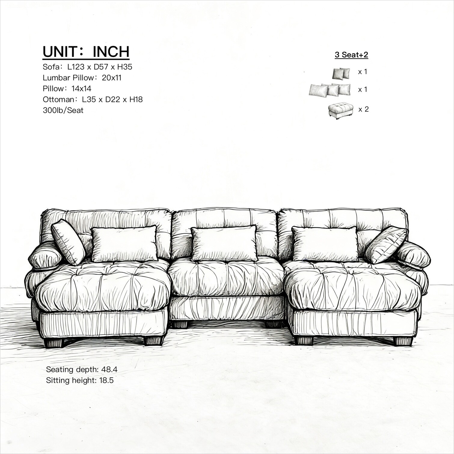 Watnature 5JI51R51IDBC Sofas-Loveseats - View #5
