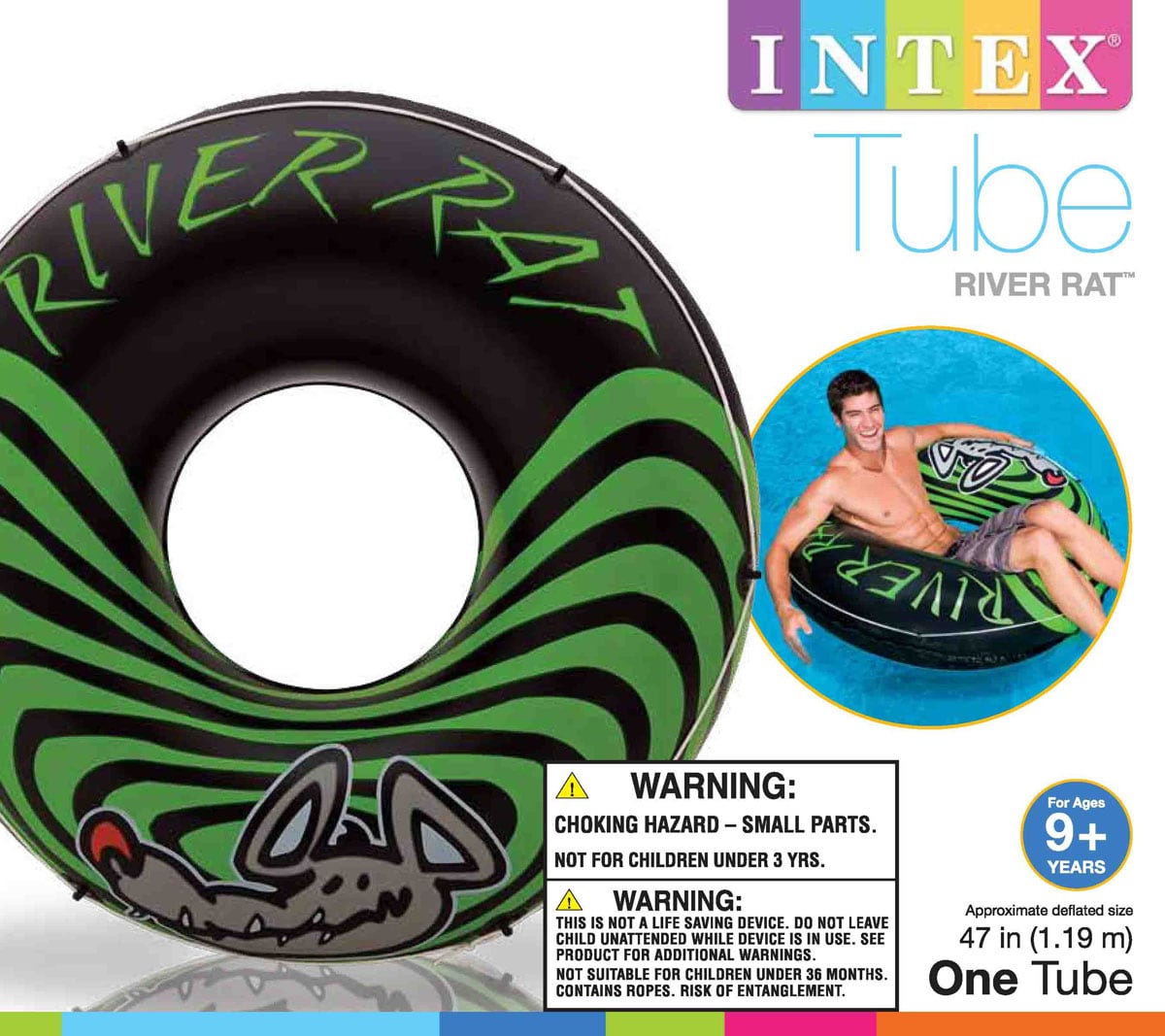 Intex 53-in X 53-in 1-Seat Multiple Inner Tube 4-Pack At Lowes.com