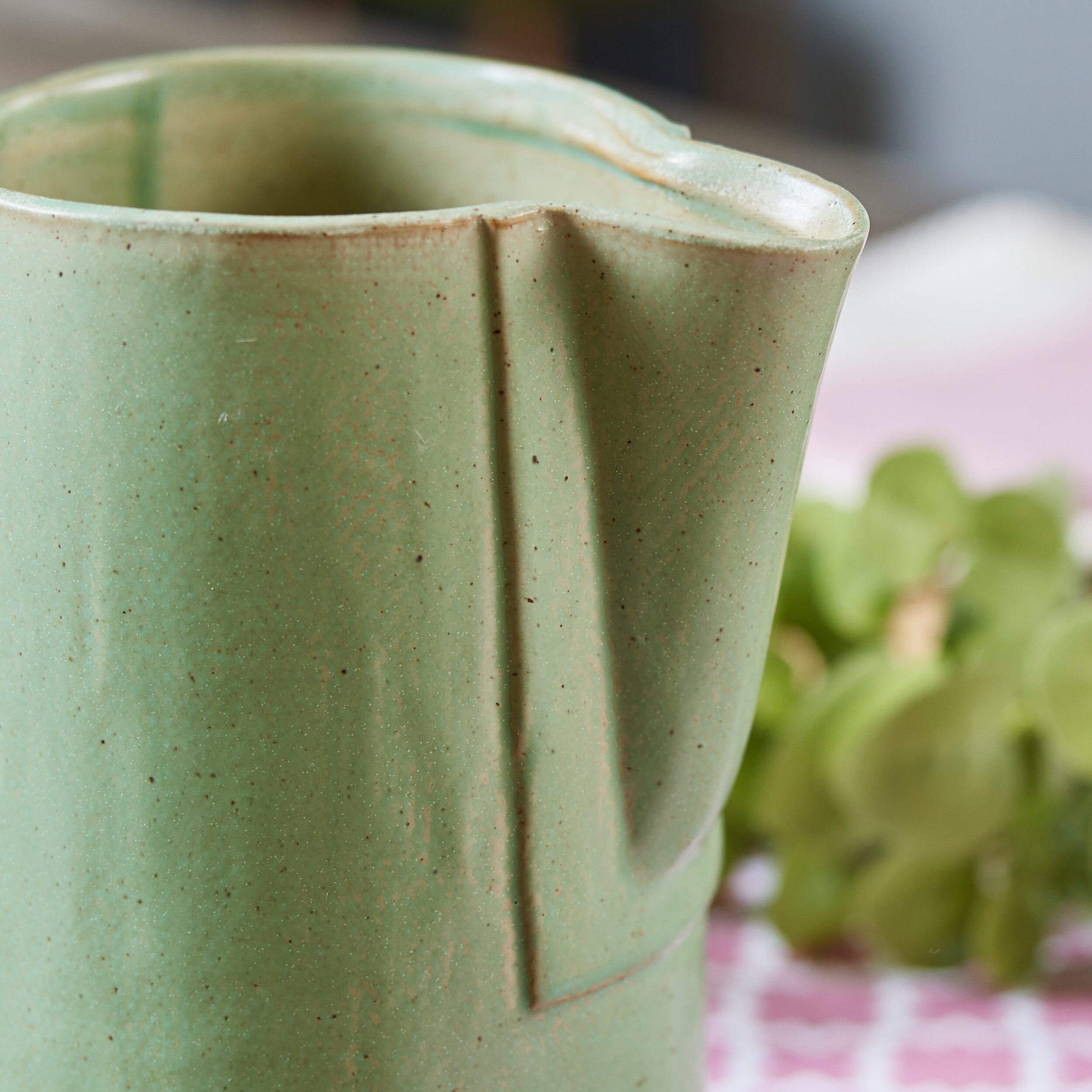 48 oz. Stoneware Pitcher, Reactive Glaze