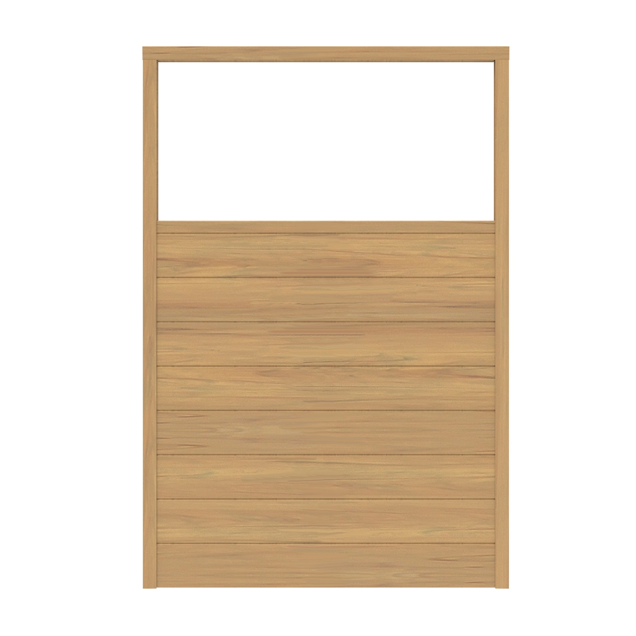Freedom 73056117 6-ft H x 4-ft W Cypress Vinyl Flat-top Fence panel (Assembled)