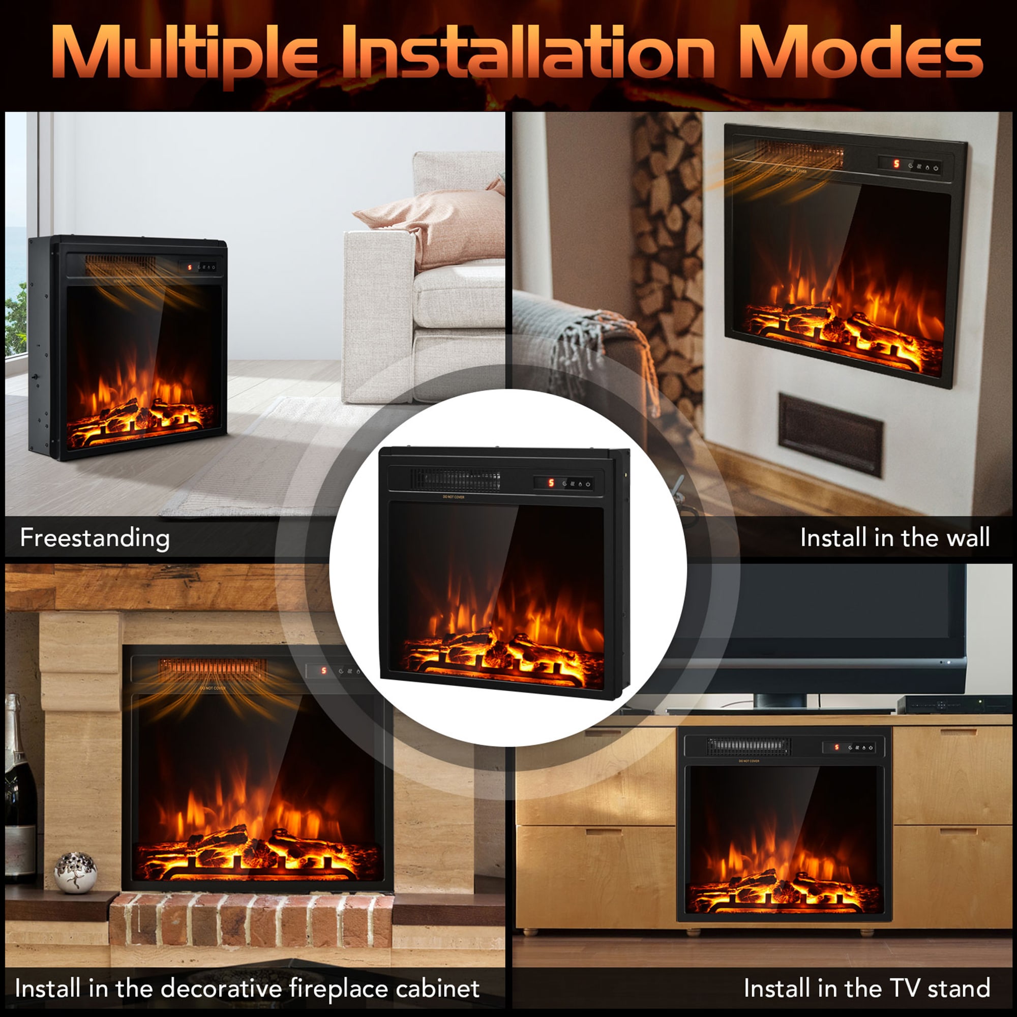 Goplus FP10046US Electric-Fireplaces - View #2