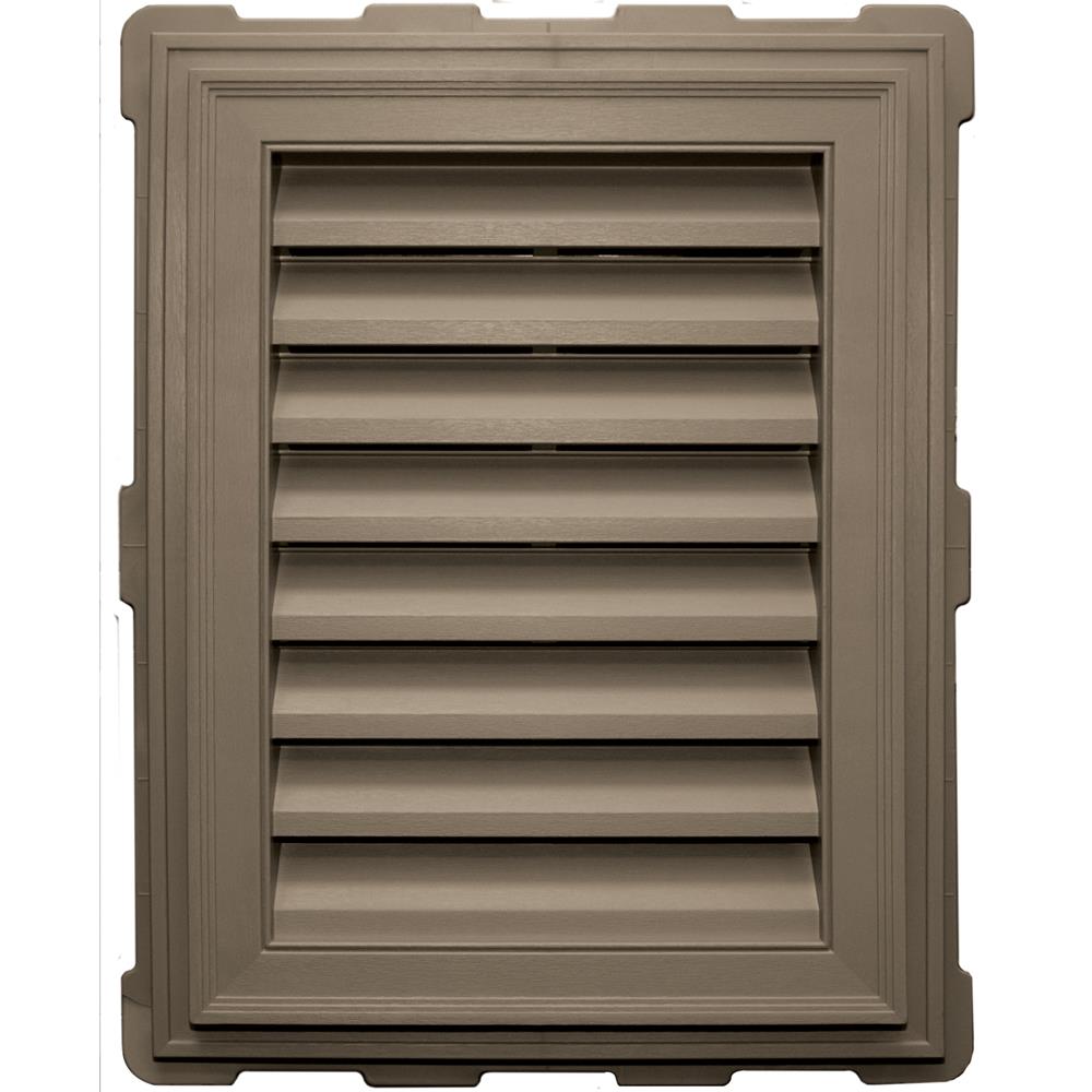 Builders Edge 120071824095 22-in x 14-in Clay Rectangle Vinyl Gable Louver Vent