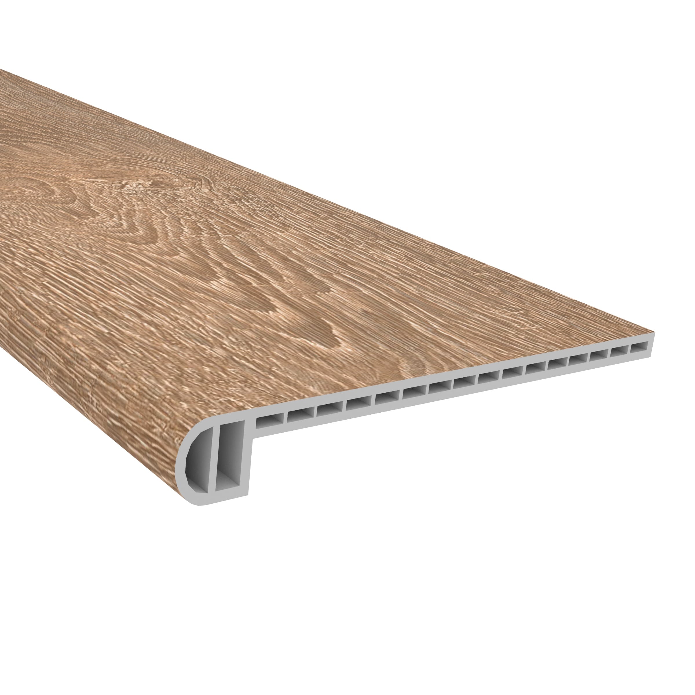 CALI 7906000617 Aqua Tough XL 48.03-in x 11.5-in x 1-in Tidal Pool Vinyl Bullnose Stair Tread