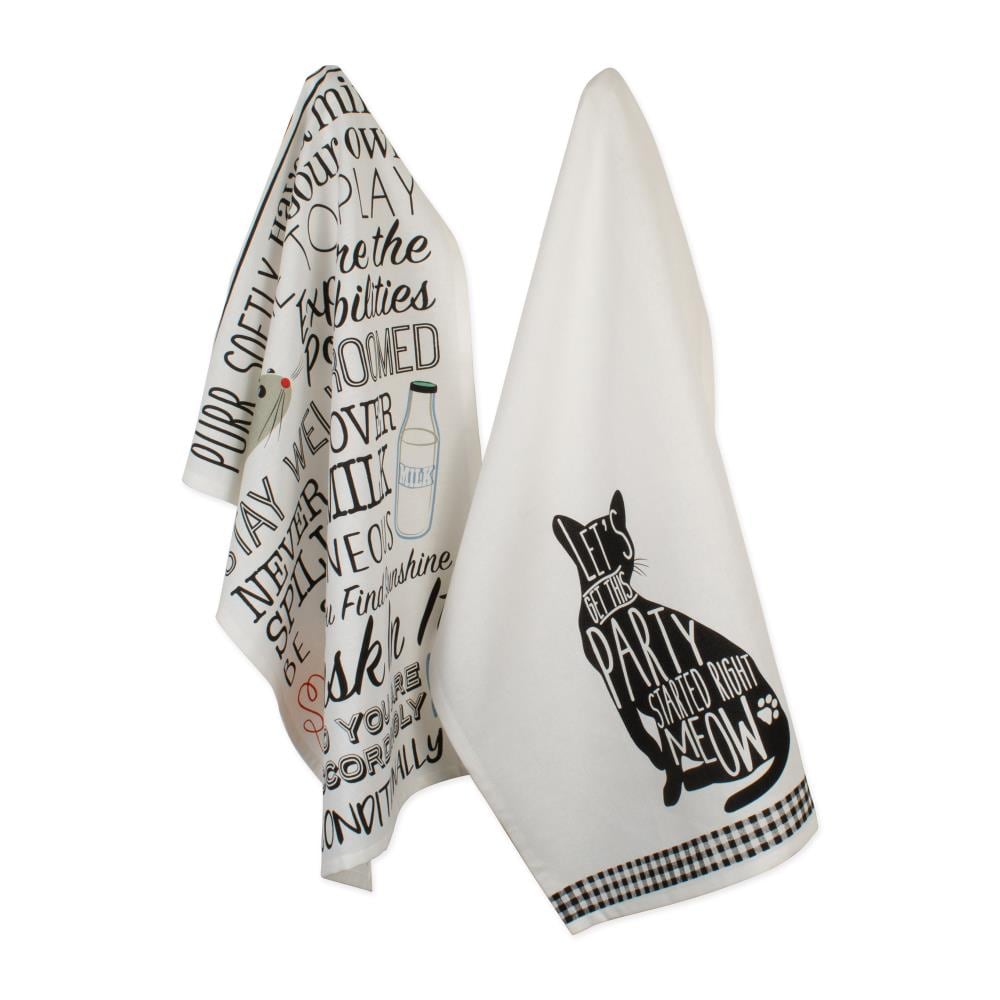 DII CAMZ10670 2-Pack Cotton Solid Any Occasion Dish Towel