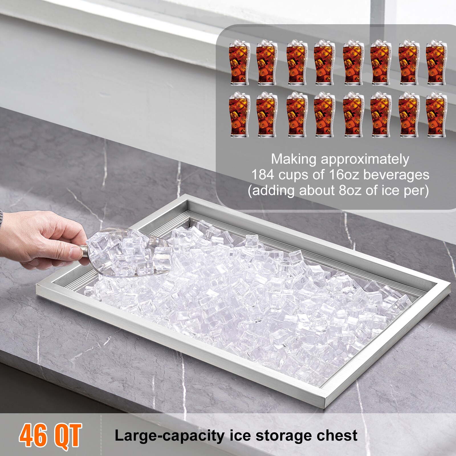 VEVOR JG23X17X120000001V0 Ice-Buckets - View #3