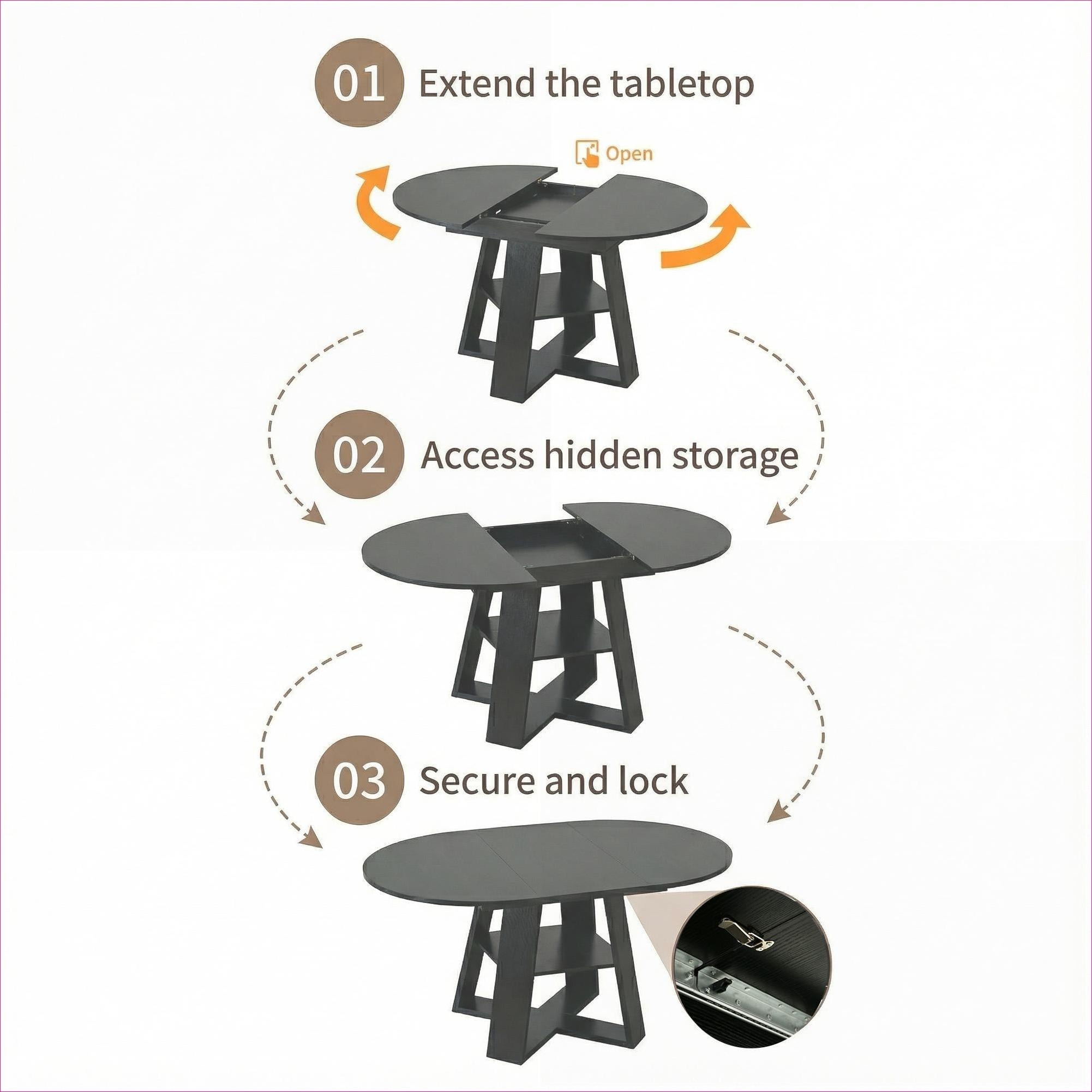 Watnature DPYLXFAD7EXN Dining-Tables - View #7