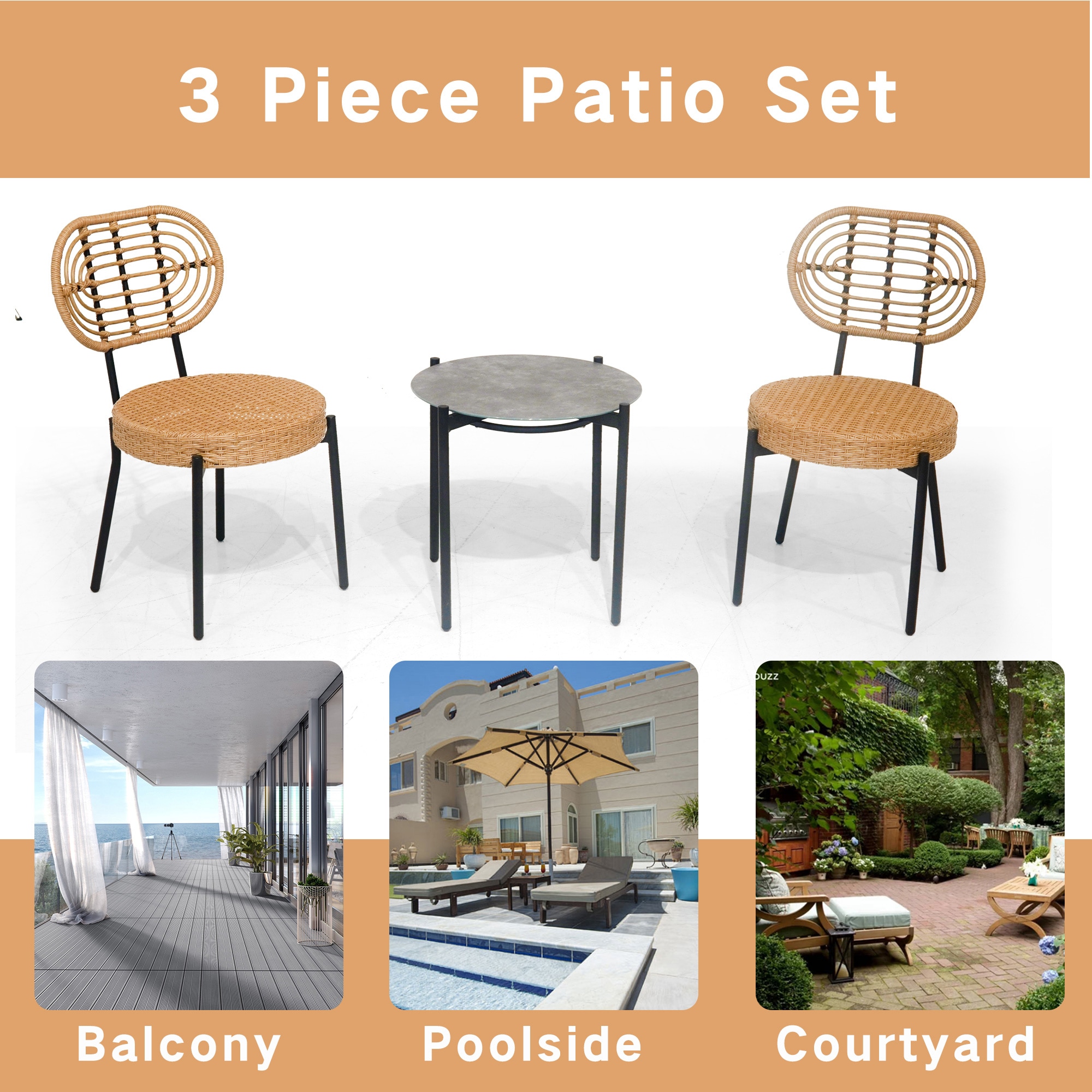 LIVIZA GIGS-2337P180755 Patio-Conversation-Sets - View #3