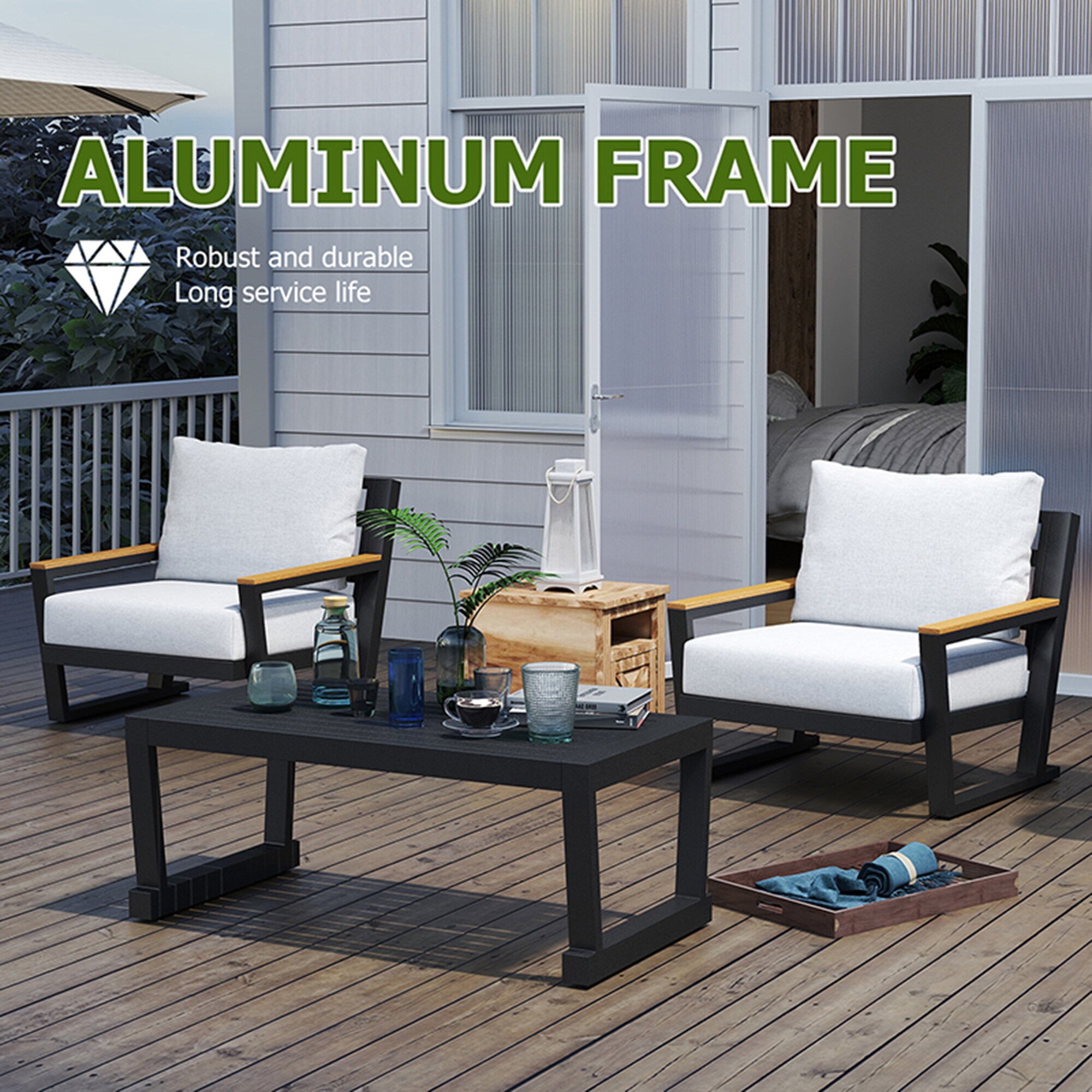 SINOFURN SYA38035GY Patio-Conversation-Sets - View #8