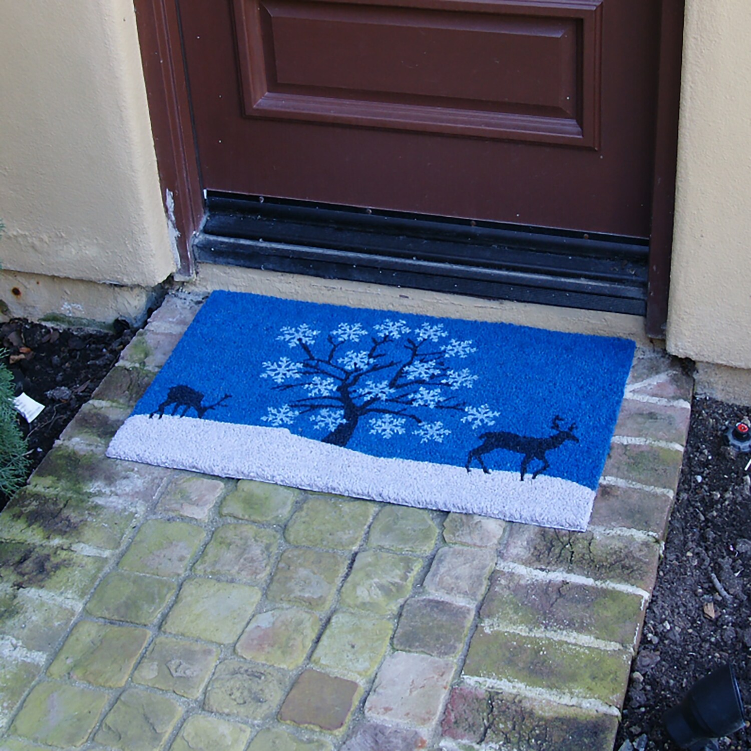 Eco-Friendly Outdoor Door Mats, Snowflake Door Mat