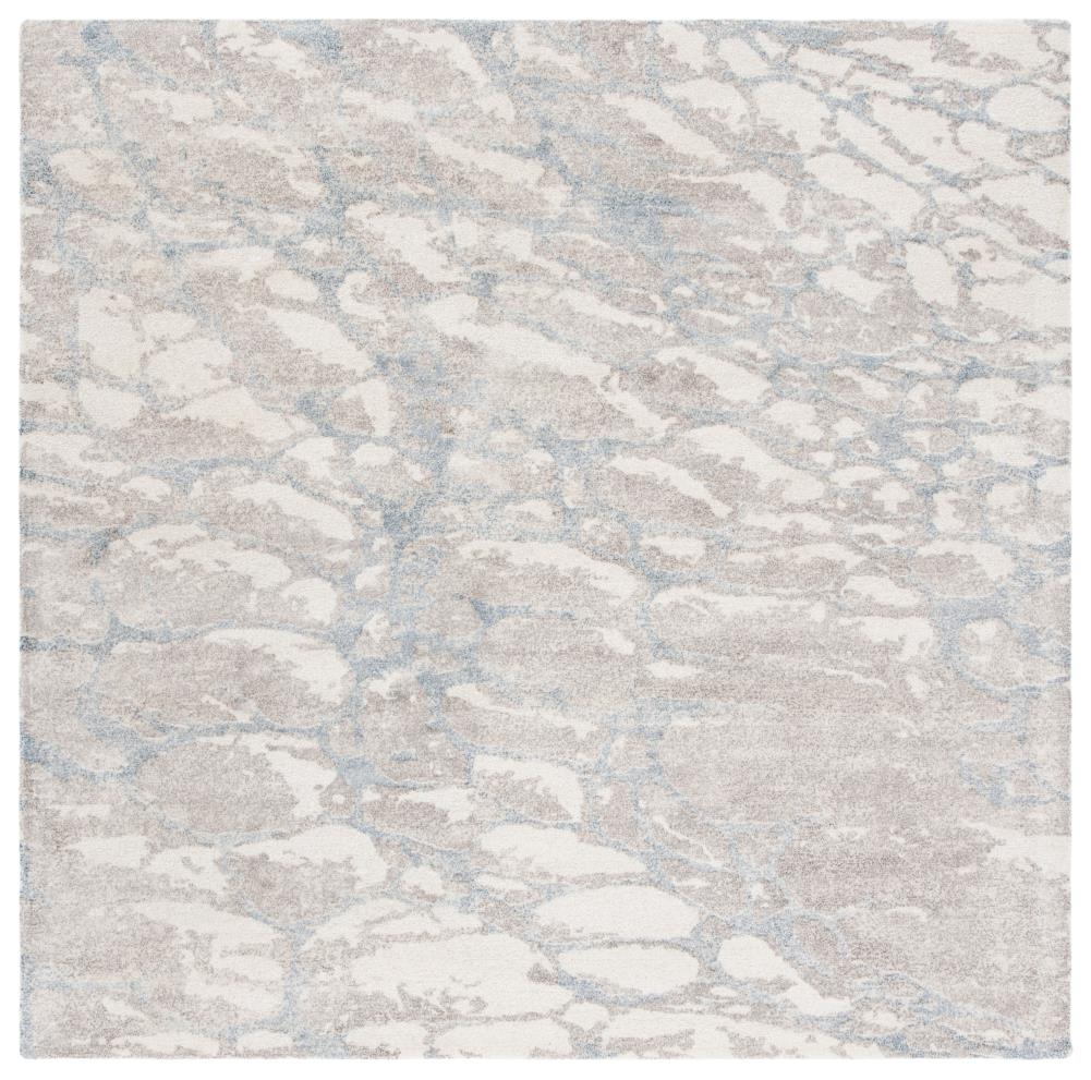 Safavieh RVT112T-6SQ Restoration Vintage Rinje 6 x 6 (ft) Tufted Synthetic Light Brown/Ivory Square Indoor Abstract Vintage Area rug