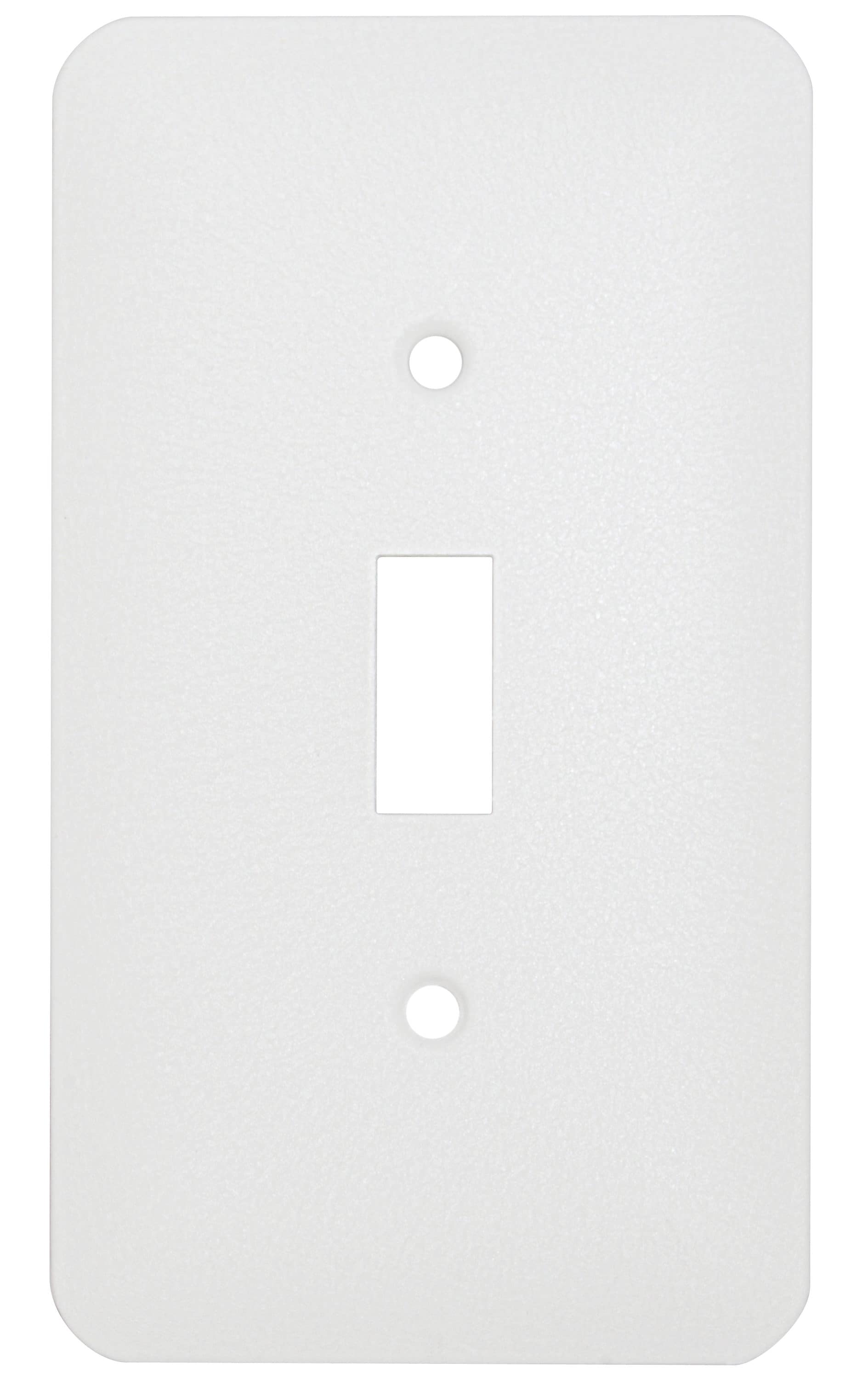 Mulberry 75071 1 -Gang Midsize Size White Steel Indoor Toggle Wall Plate