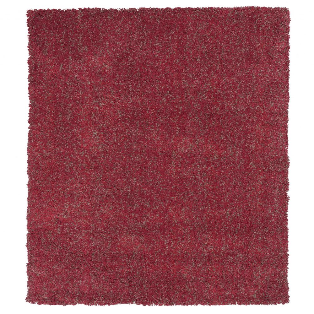 HomeRoots 353918 Bernadette 3 x 5 (ft) Rag Polyester Red Rectangular Indoor Solid Vacuum regularly Area rug
