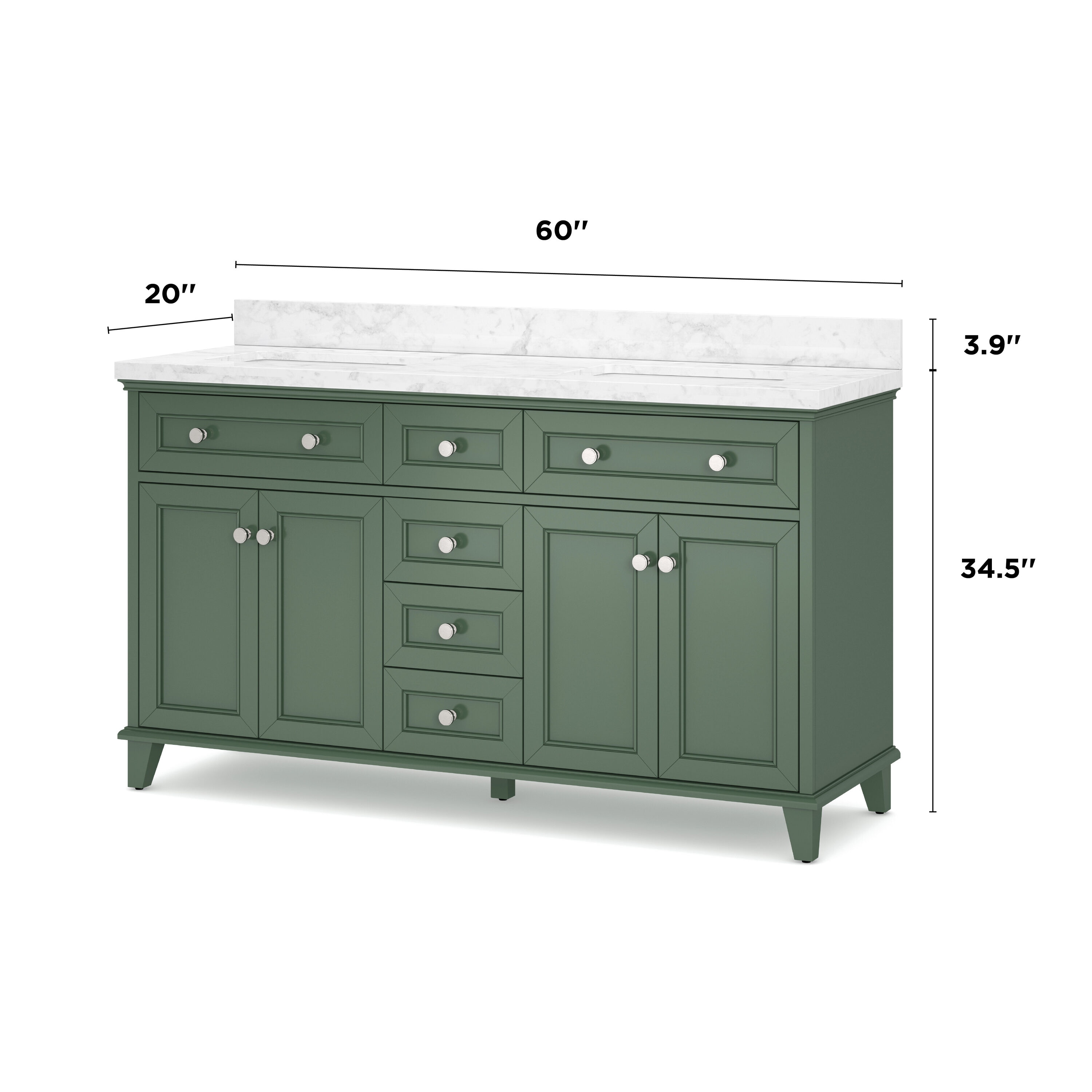 allen + roth LOWE60VPN Bath-Vanity-Combo - View #7