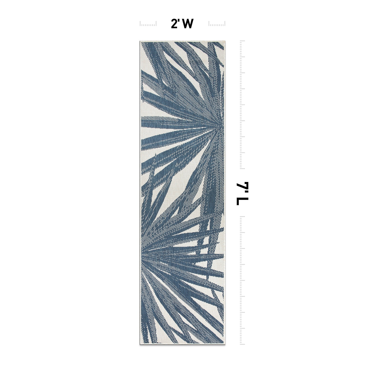 World Rug Gallery 4030BLUE2X7 rugs - View #2