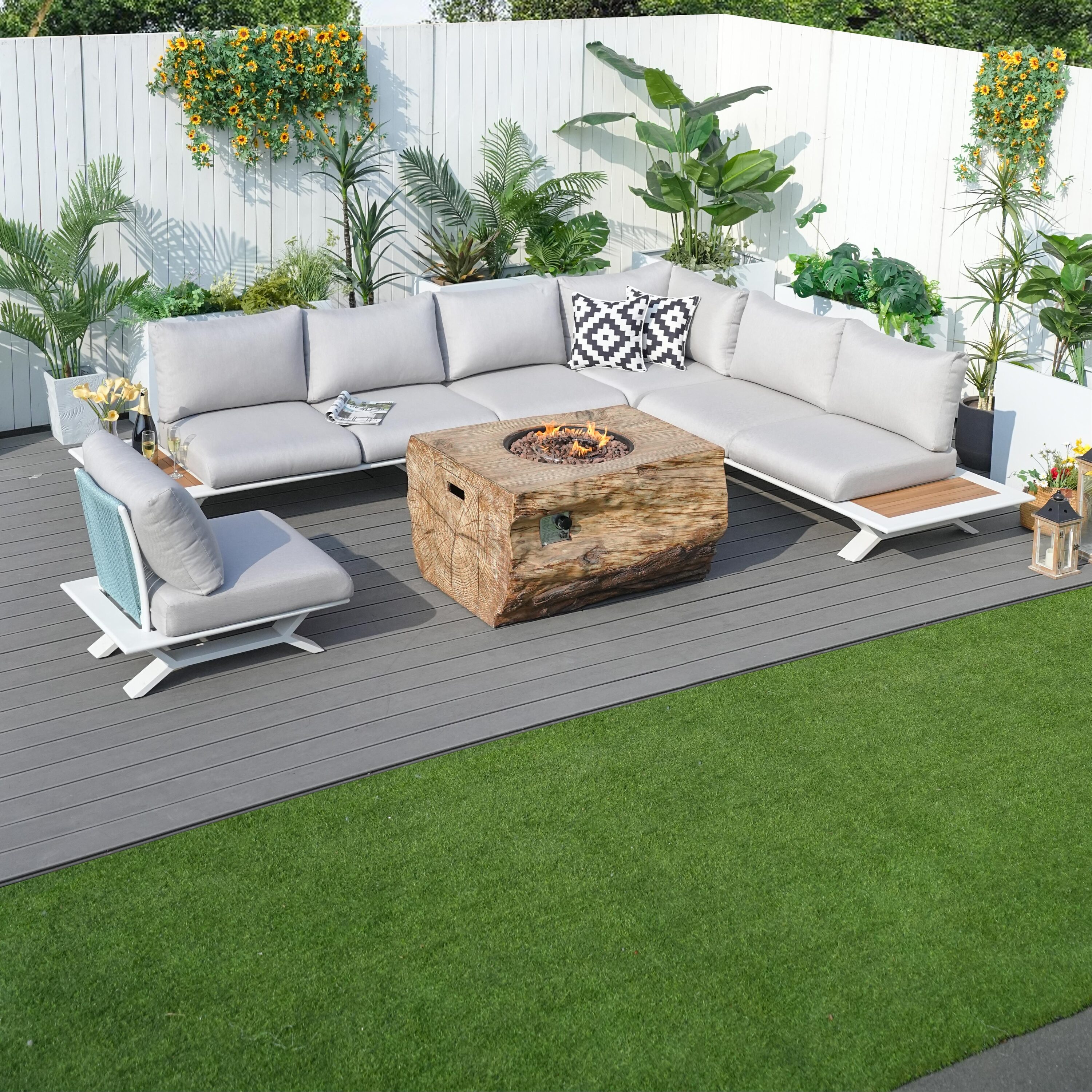 Direct Wicker DWG-2323WH2170 Patio-Conversation-Sets - View #4
