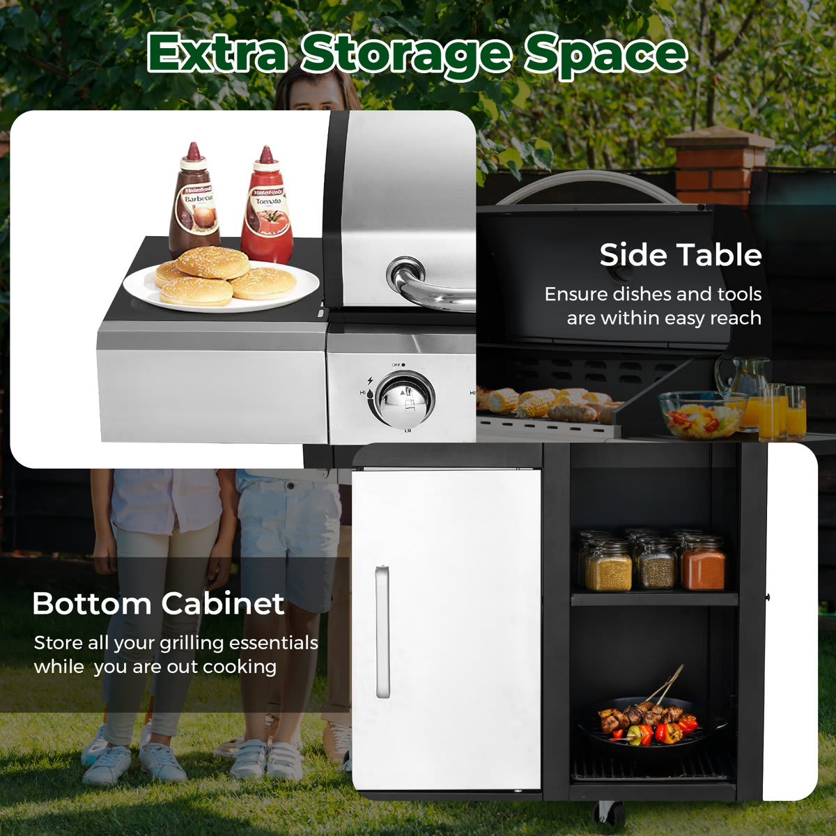 U-HOMY LY-198BK-OT Gas-Grill - View #5