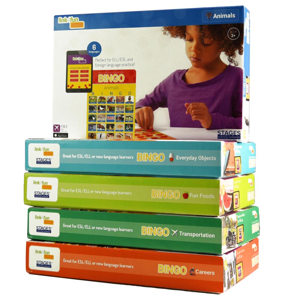 Stages Learning Materials SLM997 Picture Recognition Bingo Games, Set of all 5 (Educational Game)
