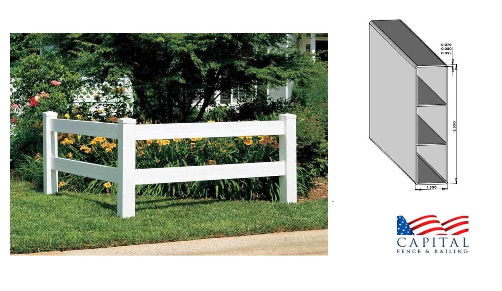 Capital Railing VP1555192RW Vinyl-Fence-Panels - View #4