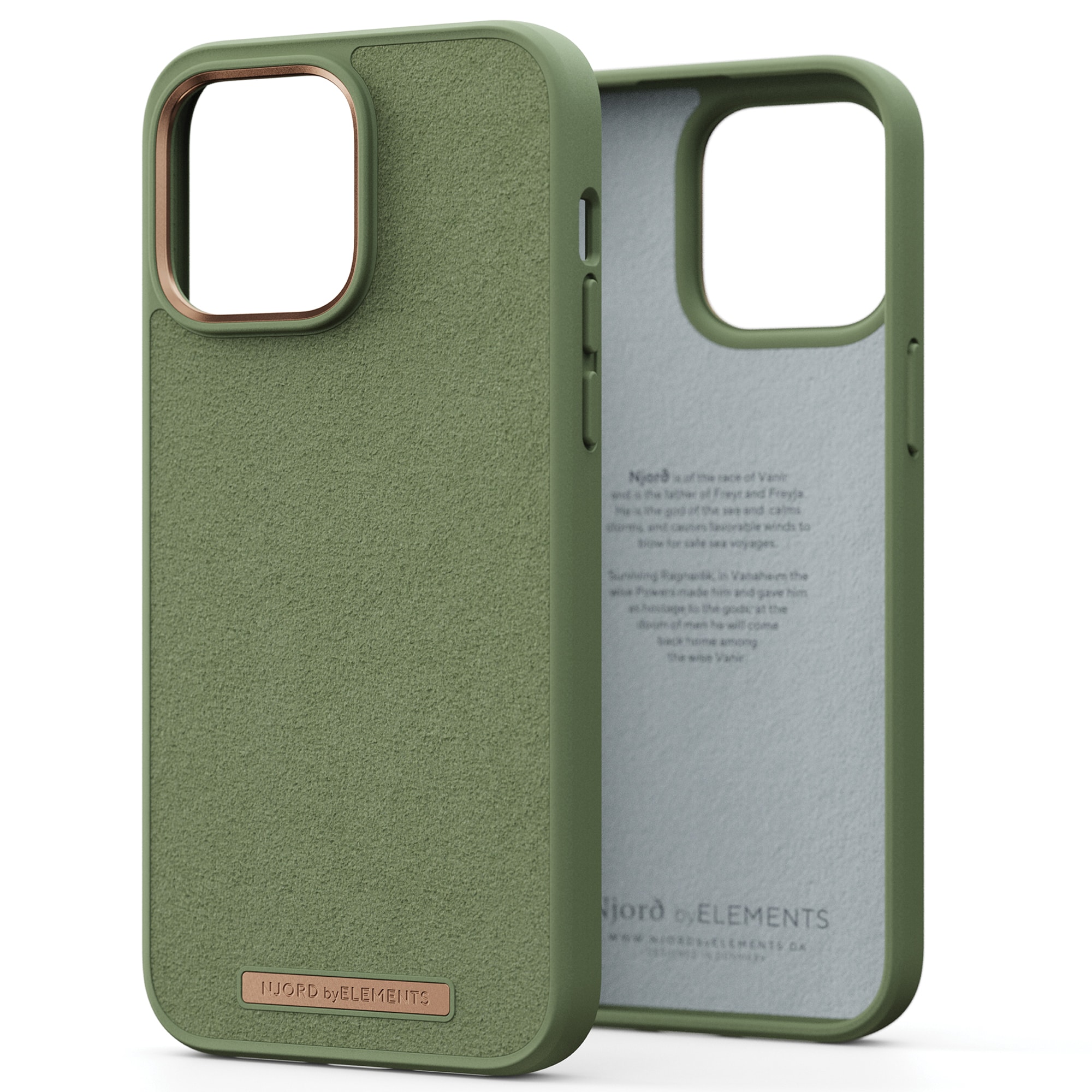 Njord byELEMENTS TELONA44CM06 Olive Plastic Smart Phone Case for the Apple Iphone 14 Pro Max