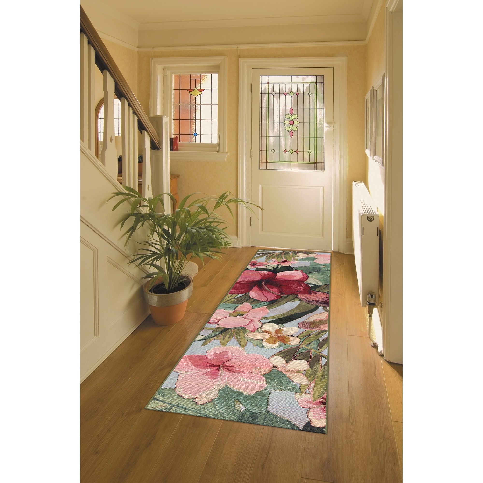 Marina 39"x59" Tropical Floral Hand-Tufted Area Rug