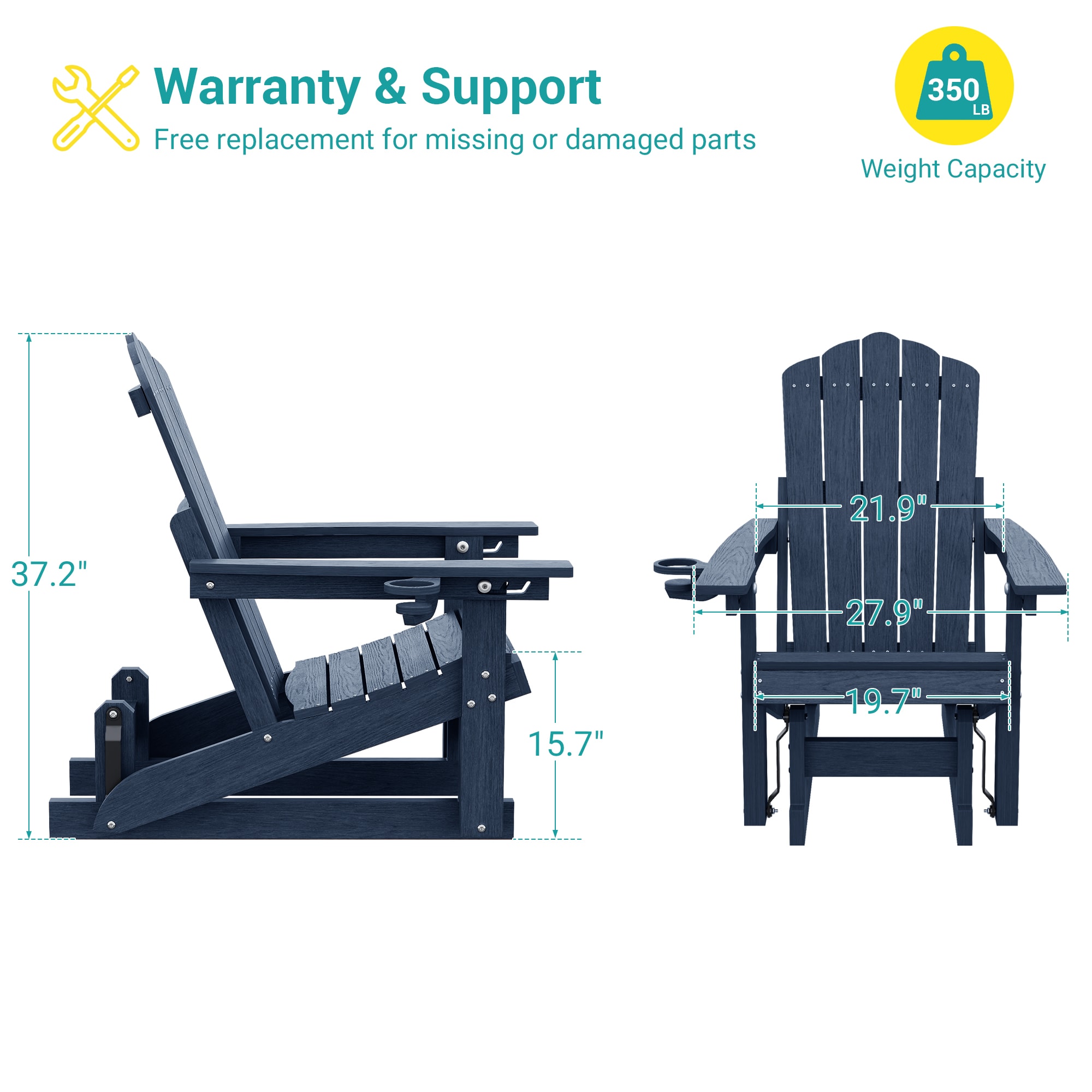 ACEGOSES LW-RC-62-NY-2 Patio-Chairs - View #2