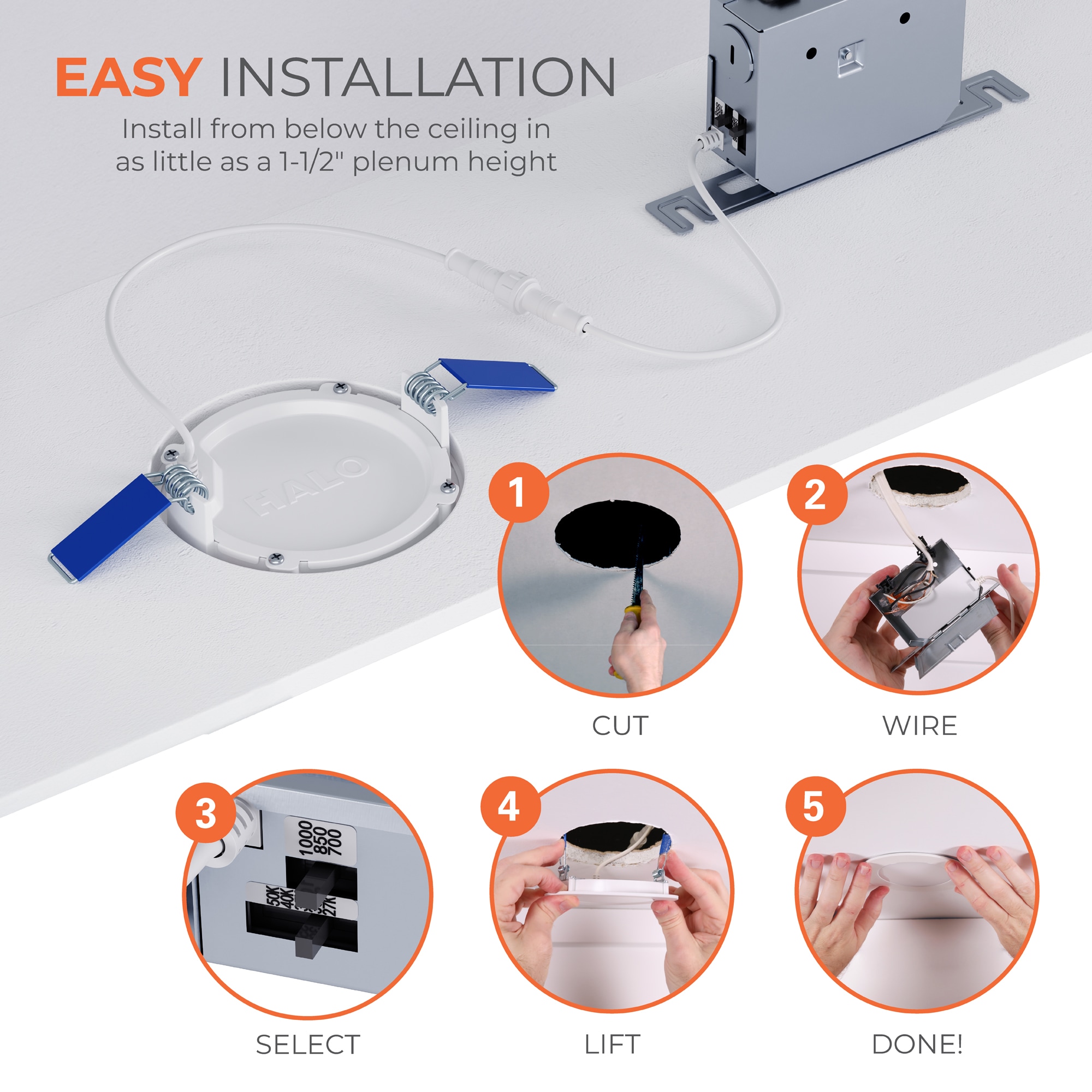 Halo HLB4LSFS5 Led-Retrofit-Downlight - View #5