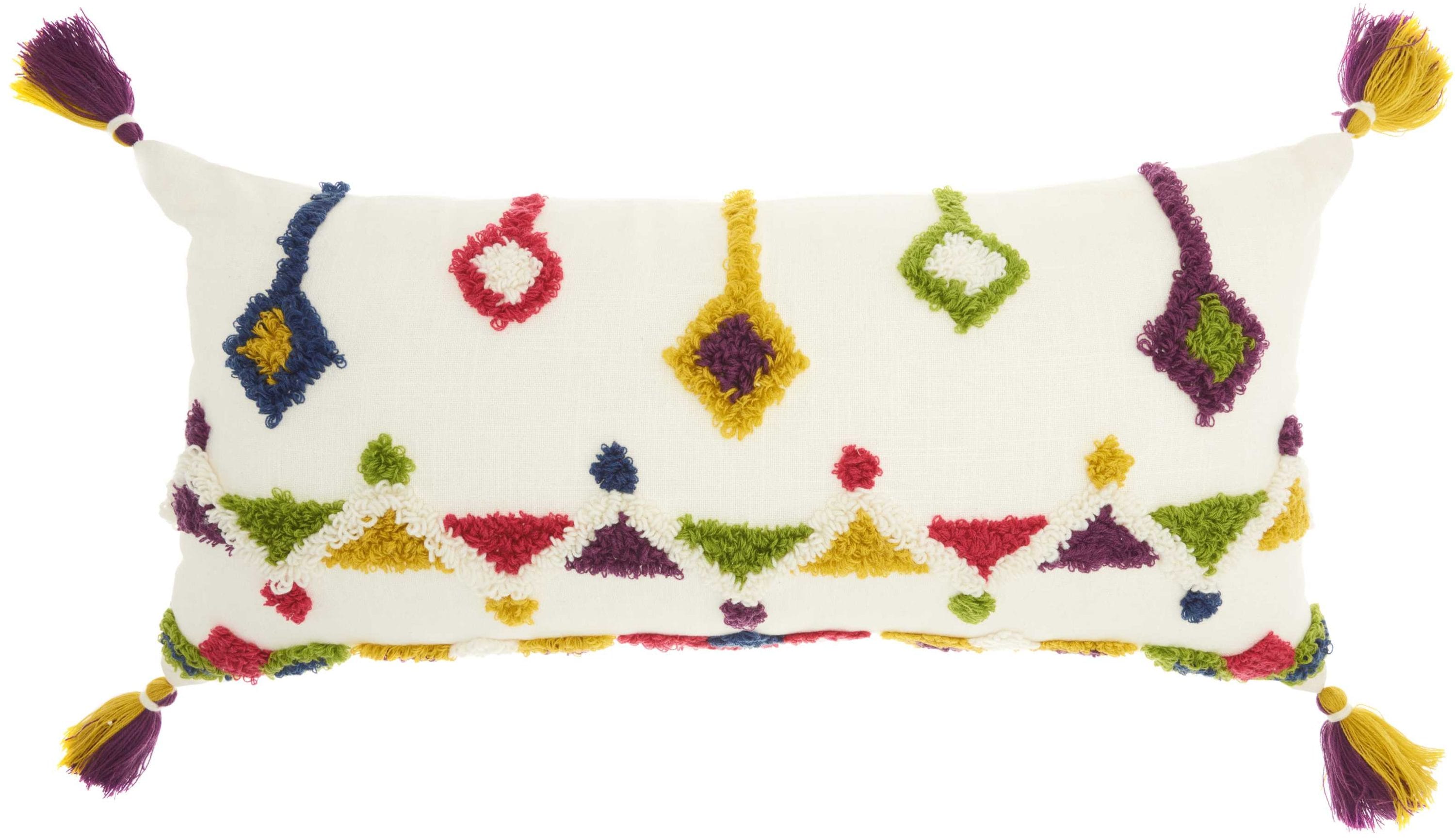 Mina Victory 798019061517 Lifestyles 14-in x 30-in Multiple Colors Indoor Decorative Pillow