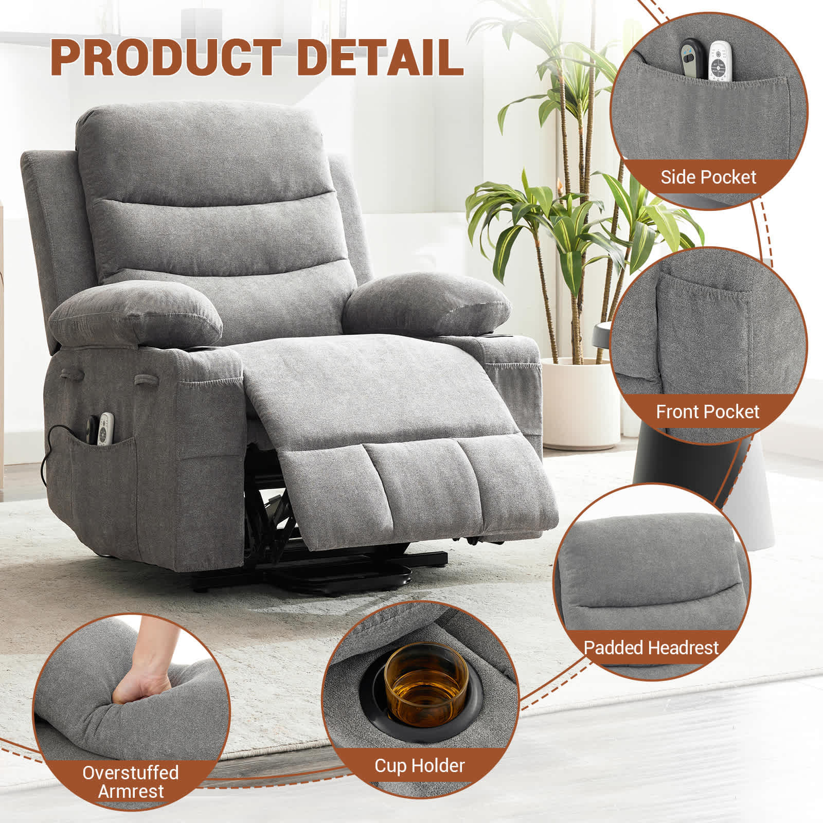 Qeetex SUN-PHK-333TC6JE recliners - View #4