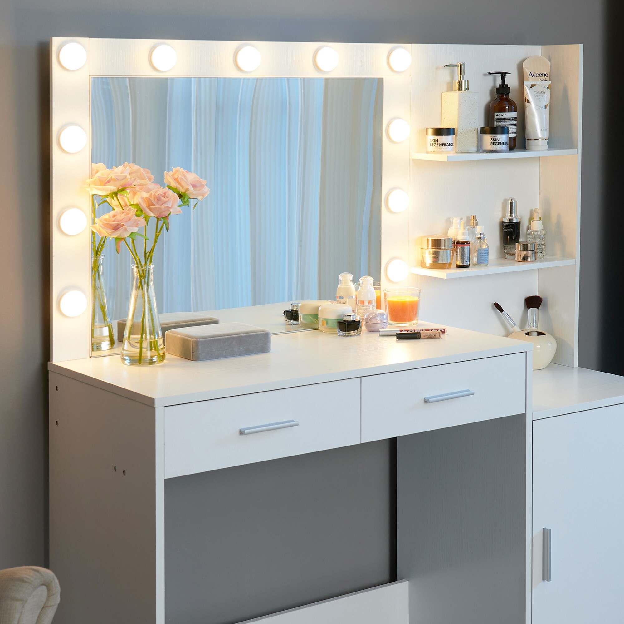 SINOFURN SYD250016WT Bedroom-Vanities - View #6