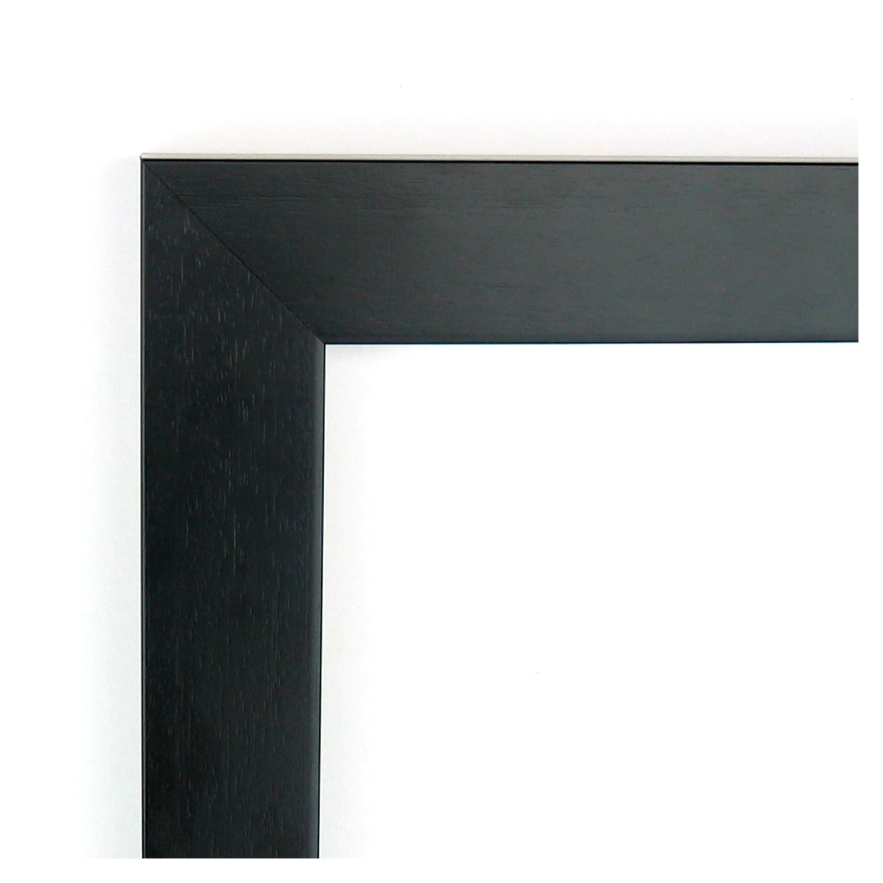 Amanti Art Tribeca 20.28-in W x 24.28-in H Black Beveled Wall Mirror in ...