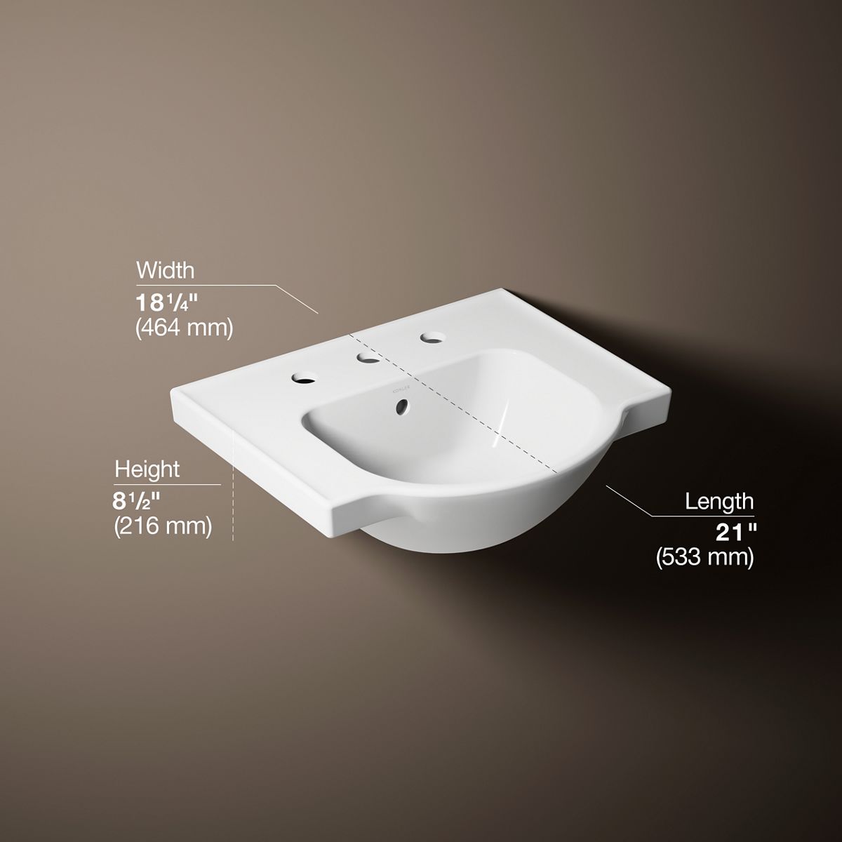 KOHLER 5247-8-0 Complete-Pedestal-Lavatories - View #3