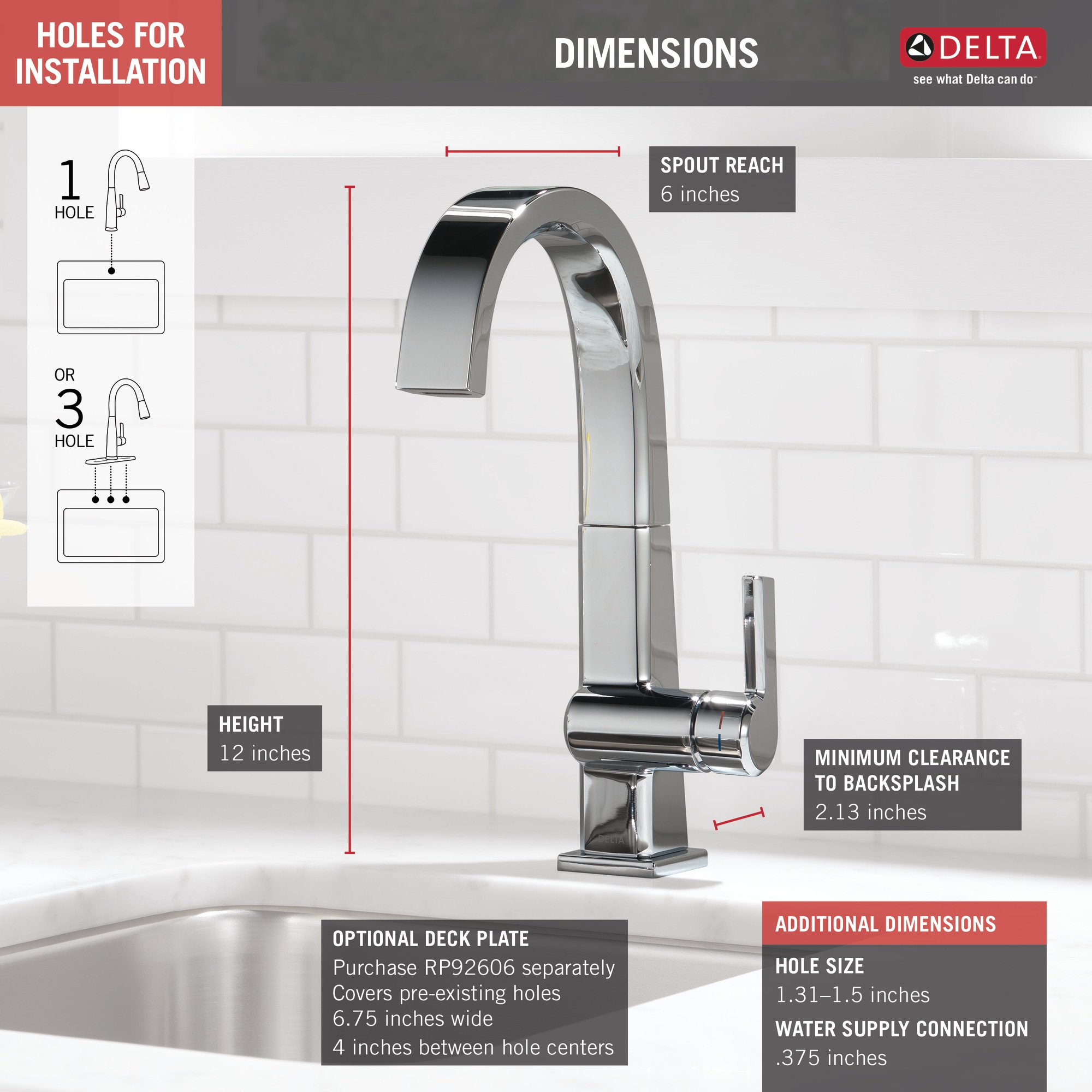 Delta 1993LF Kitchen-Faucets - View #3