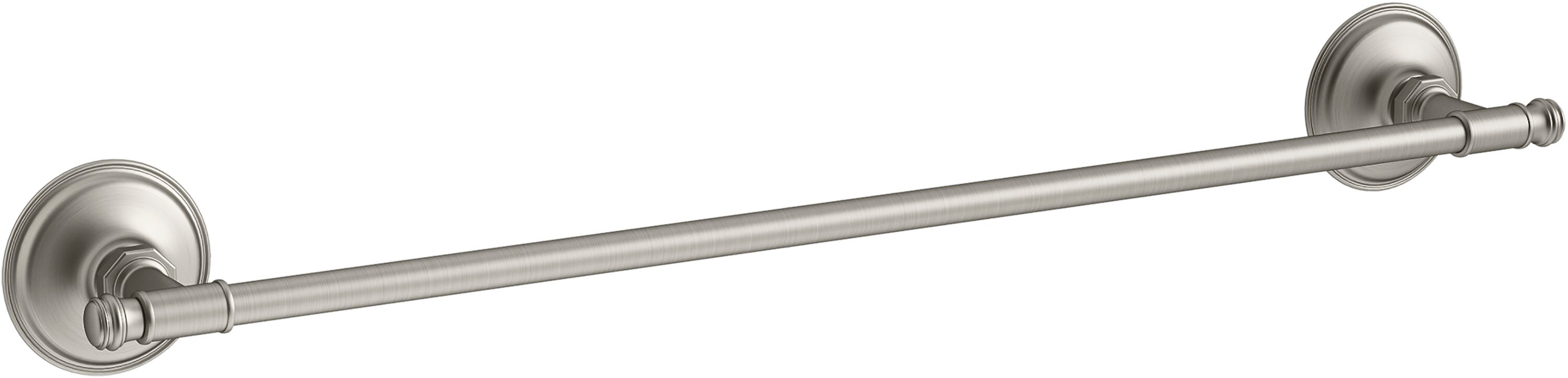KOHLER K-26499-BN Eclectic 24-in Vibrant Brushed Nickel Wall mount Single Towel Bar