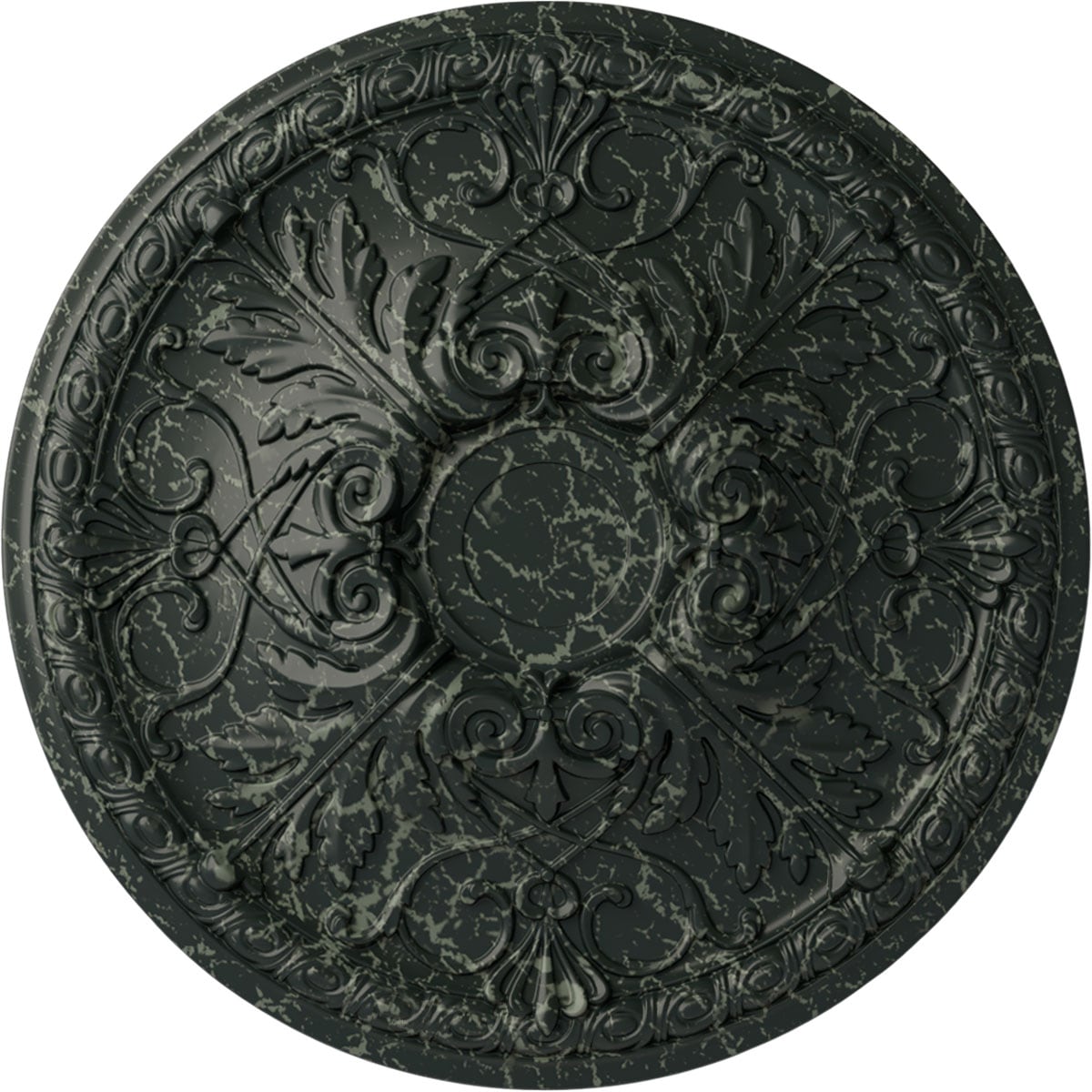 Ekena Millwork CM26TNPTC Tristan 26-in W x 26-in L Painted Turtle Crackle Polyurethane Whole Ceiling Medallion