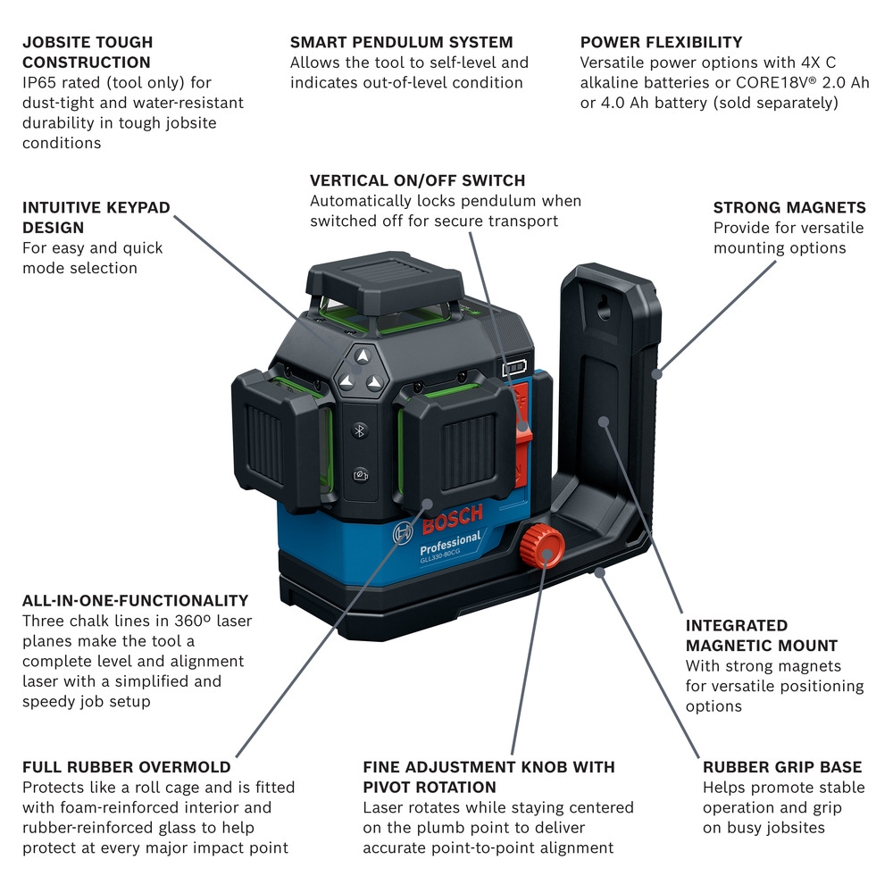 Bosch GLL330-80CGN Laser-Level - View #2