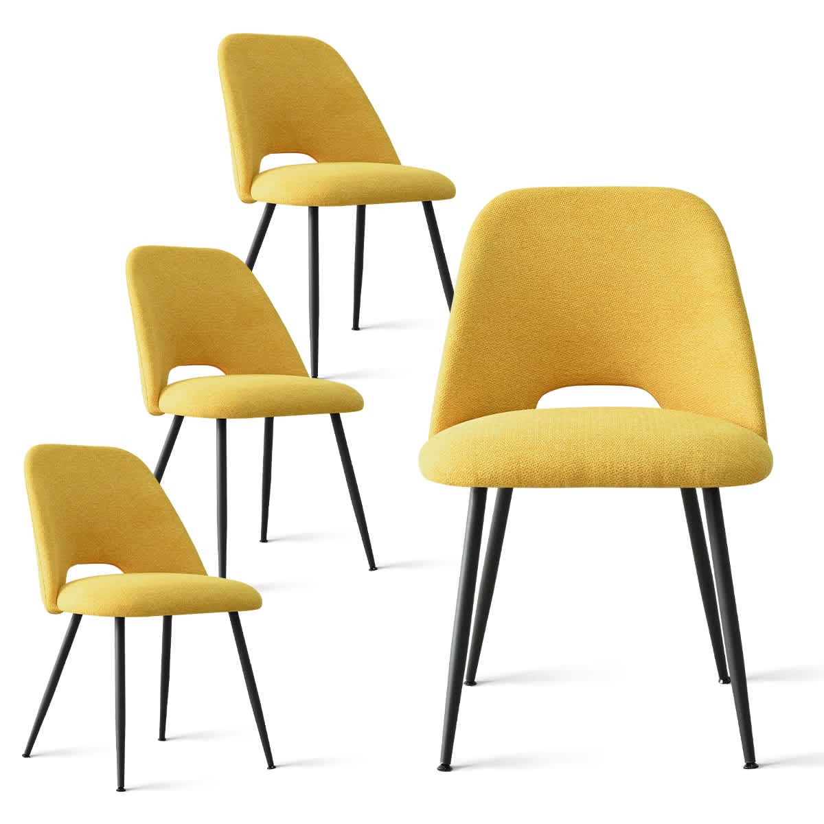 Maison Boucle HAROLD+EDWIN-YELLOW4 Dining-Sets - View #5