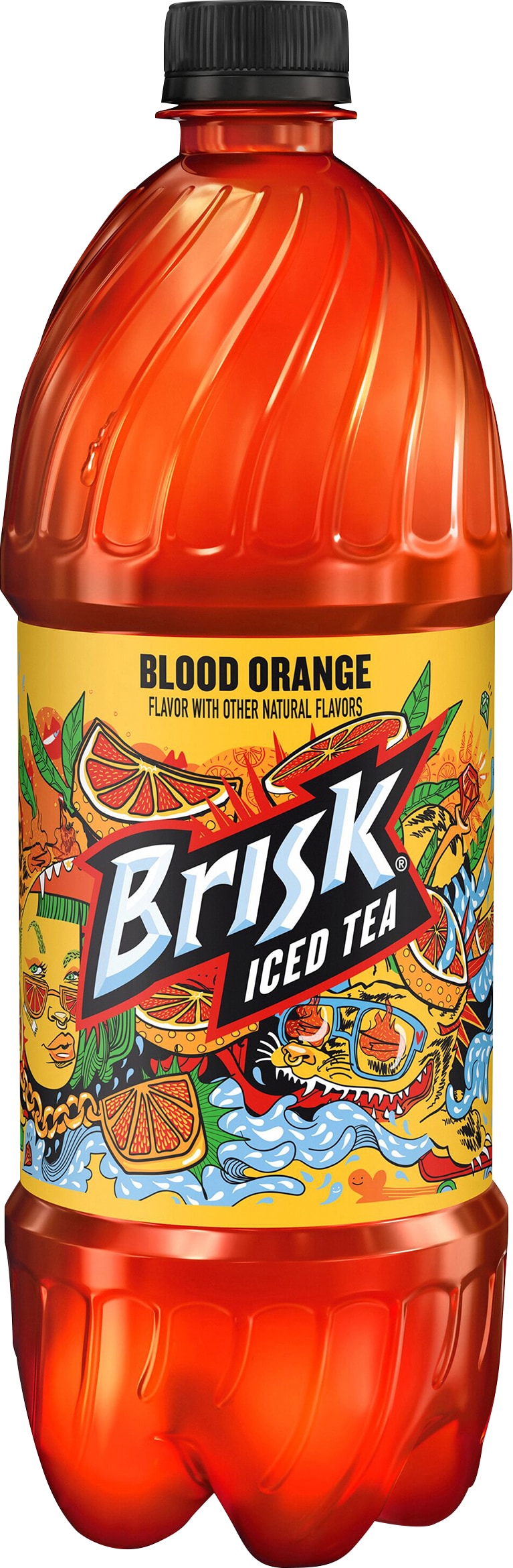 Brisk Blood Orange Tea Soft Drink - 1 Liter Bottle in the Soft Drinks  department at