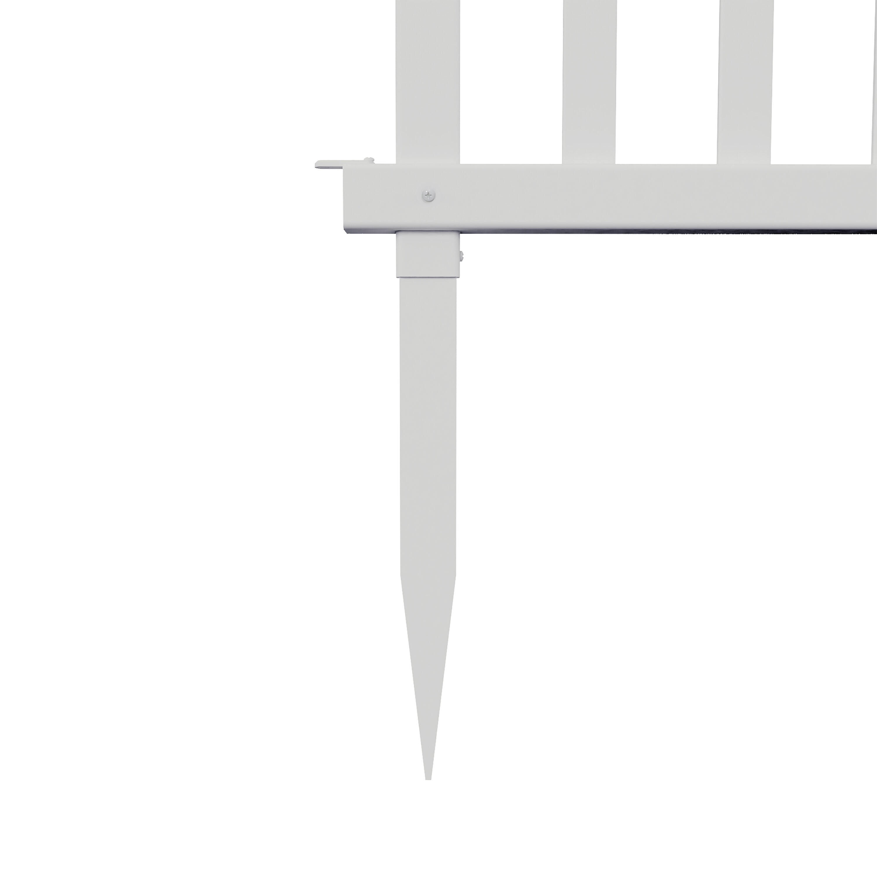 Burbank 3.5-ft White Vinyl Flat-top Picket Fence Panels