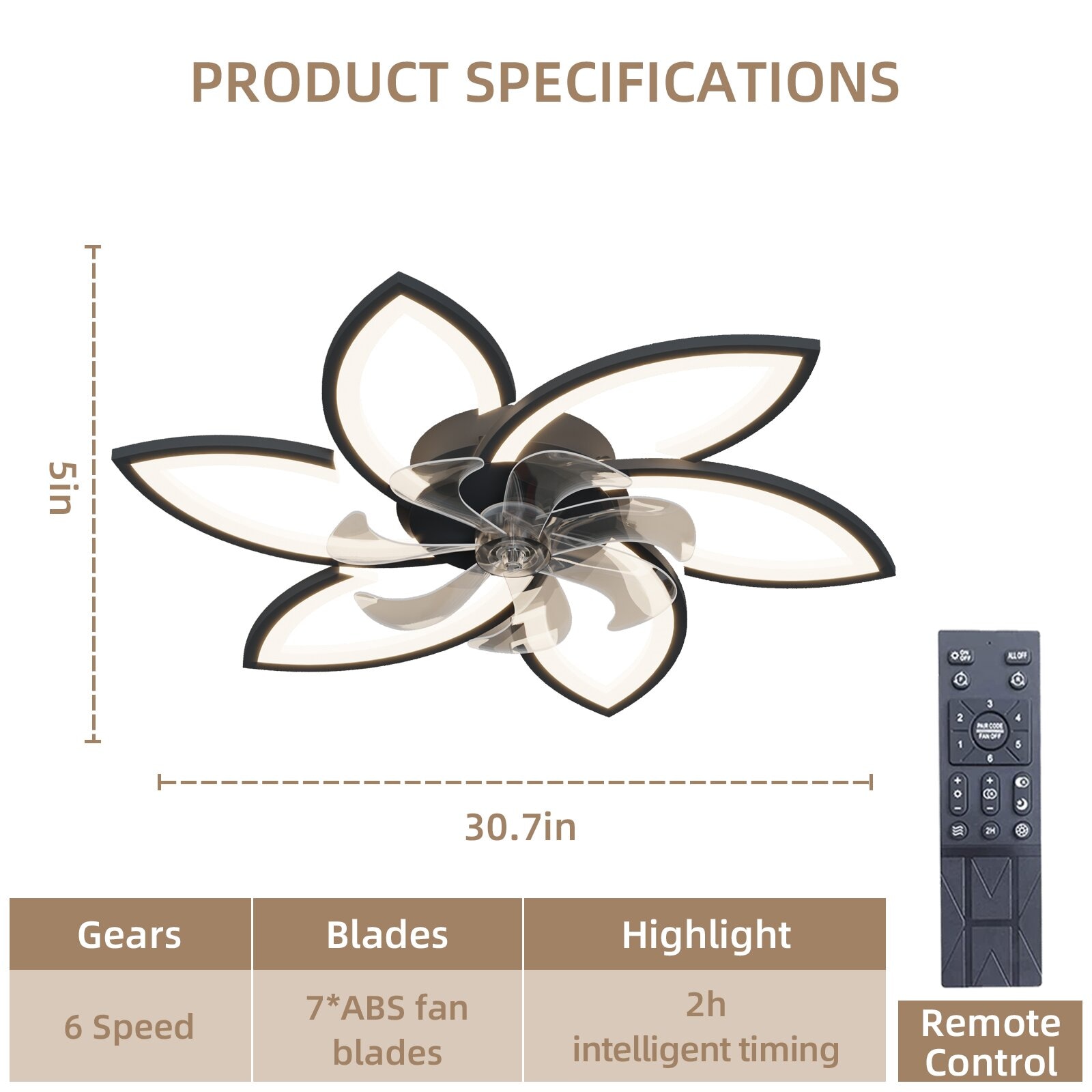 BABOOM BOM-2137610-OR Ceiling-Fans - View #3