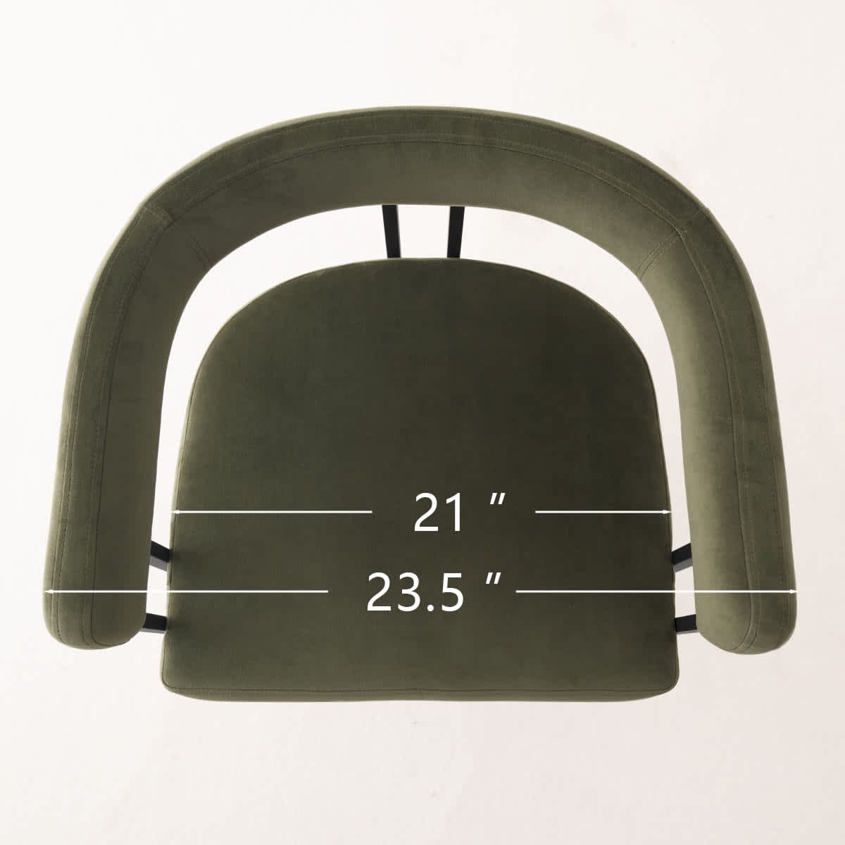 Maison Boucle MIA-C-V-GREEN-1PK stools - View #4