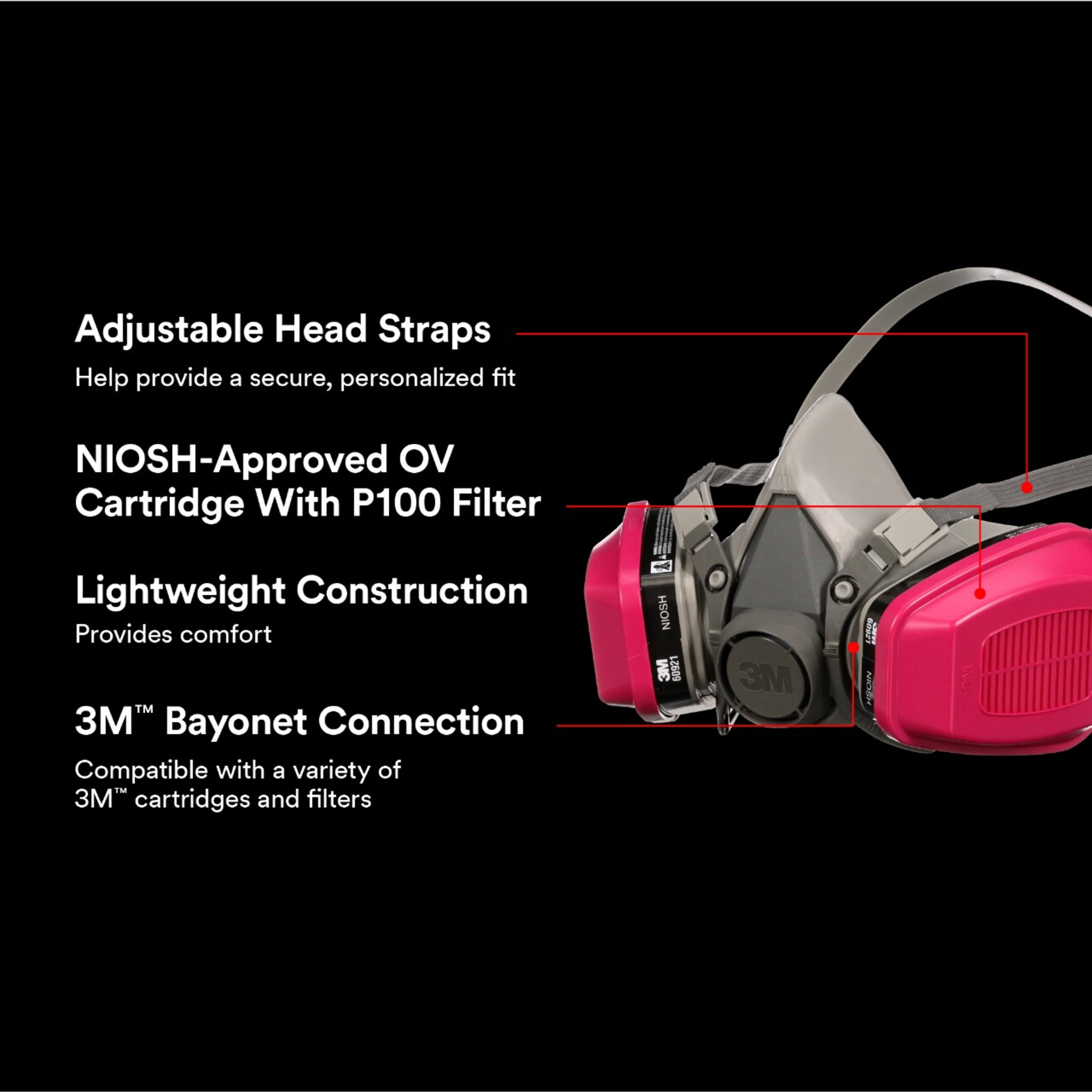 3M 65021H1-DC respirators - View #4