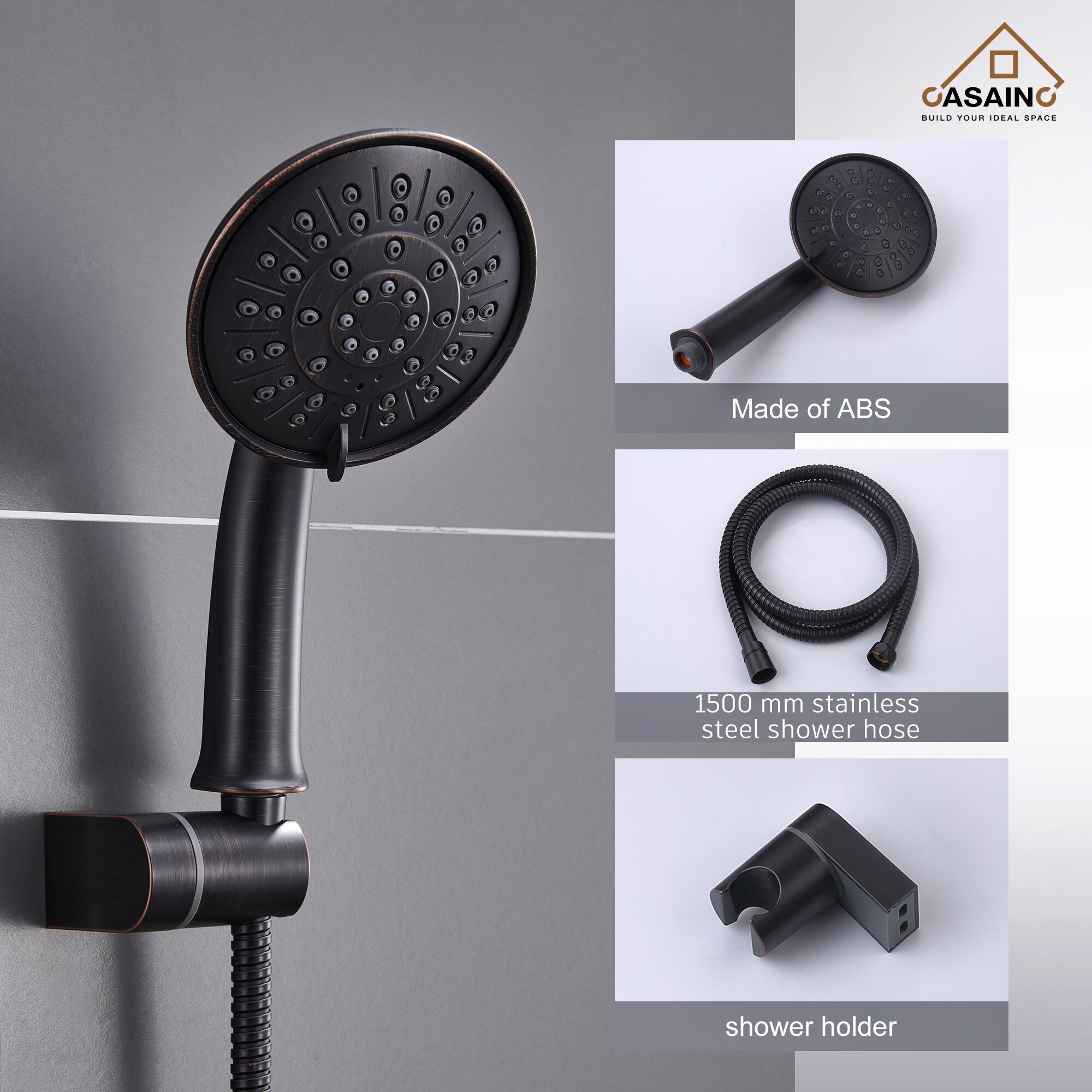 CASAINC HM-B208-SQ-ORB Tub-Shower-Faucets - View #9