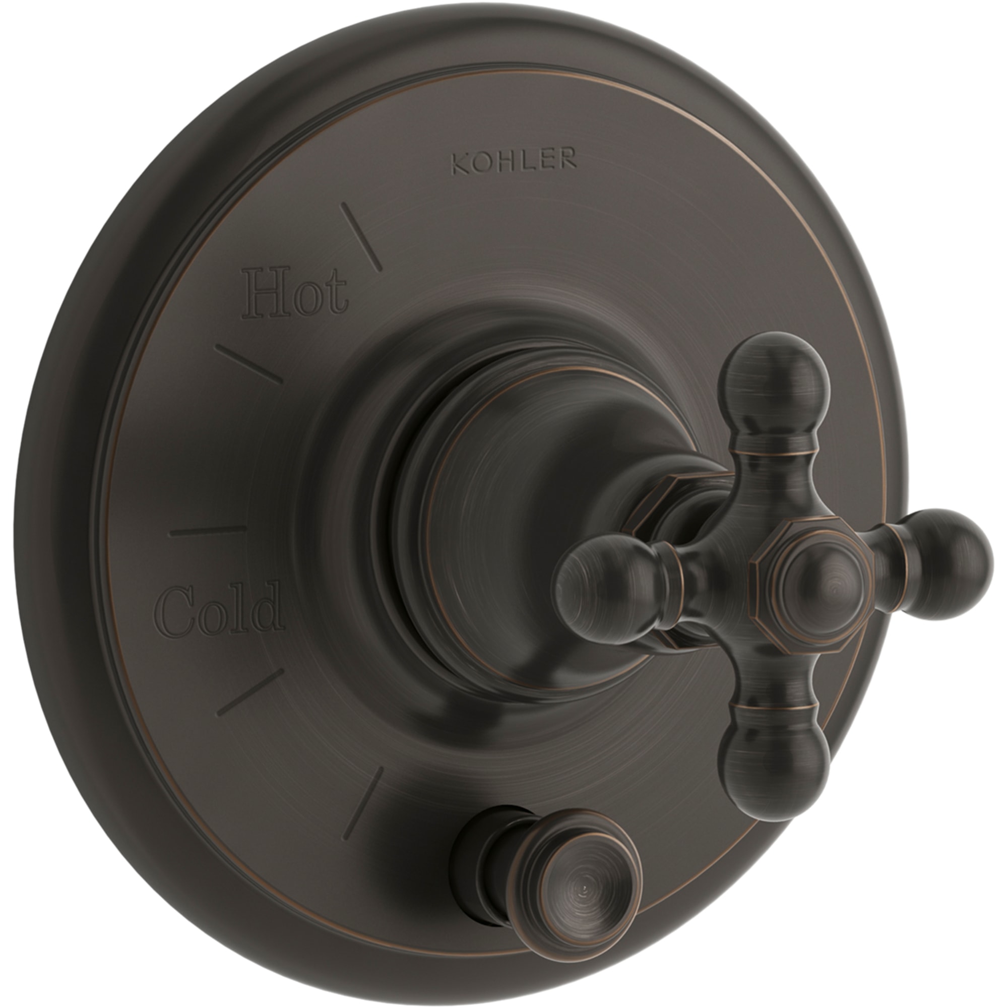 KOHLER K-T72768-3-2BZ Oil-Rubbed Bronze Cross Shower Faucet Handle