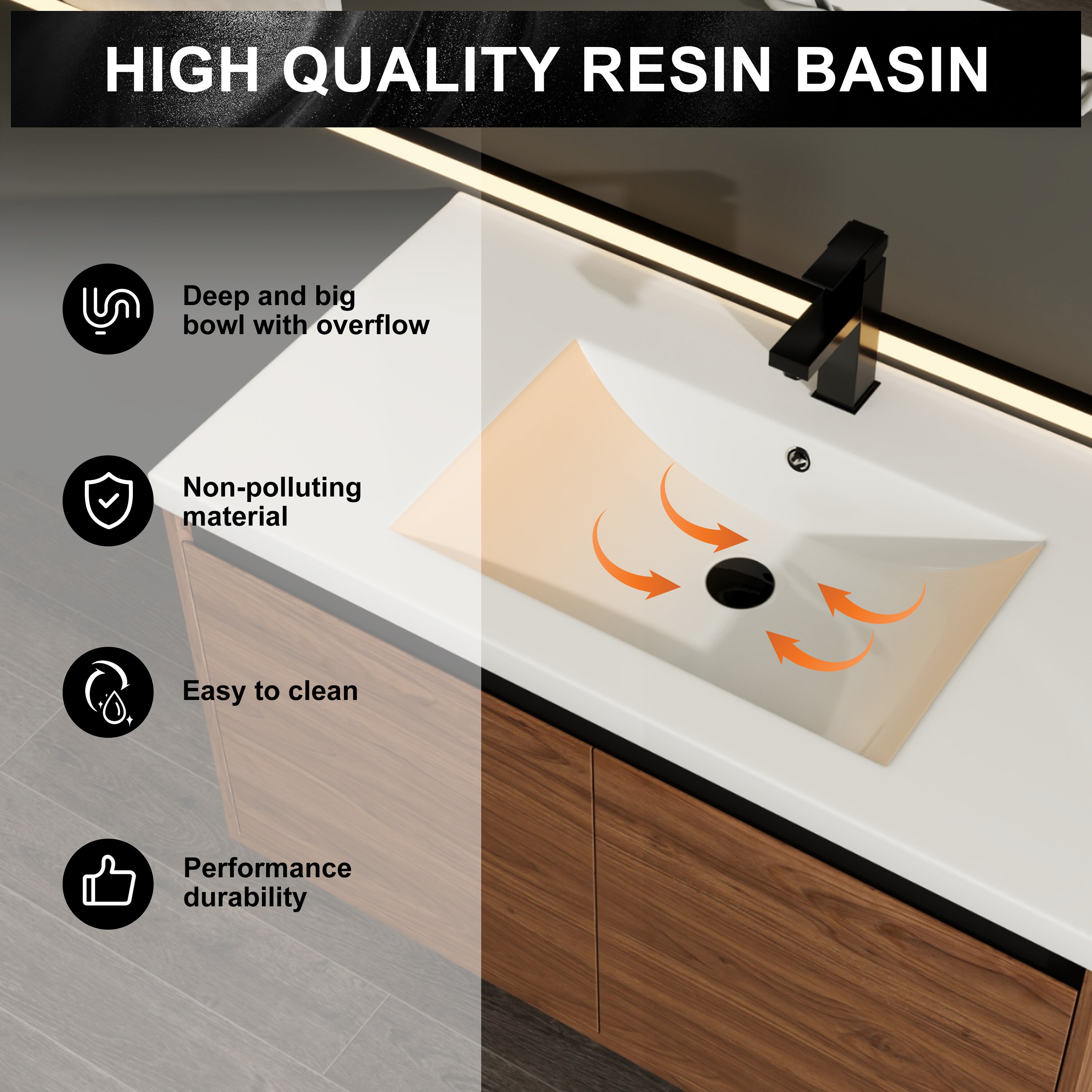 CALVON WMVT130B Bath-Vanity-Combo - View #7