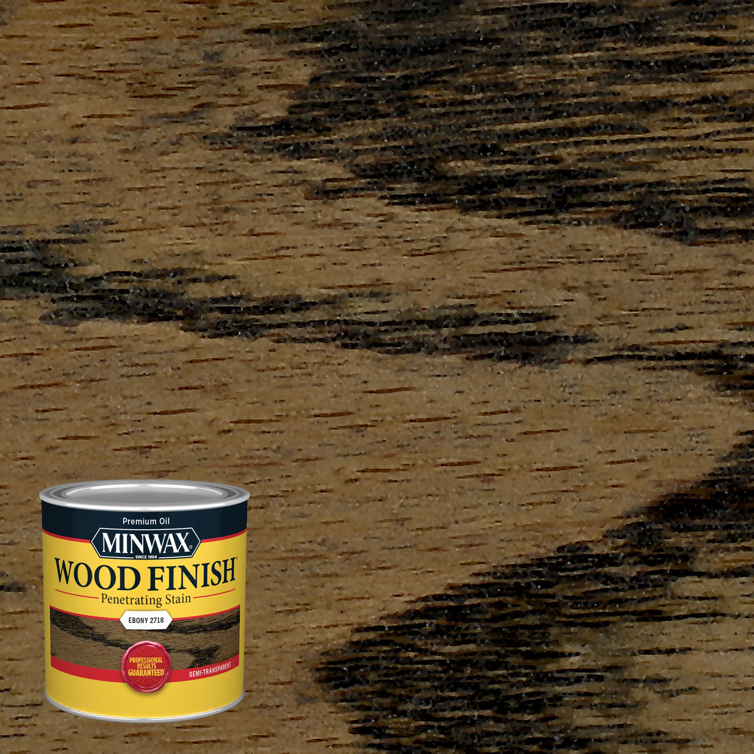 Minwax - Wood Finish Oil-based Ebony Semi-transparent Interior Stain ( Half-pint )
