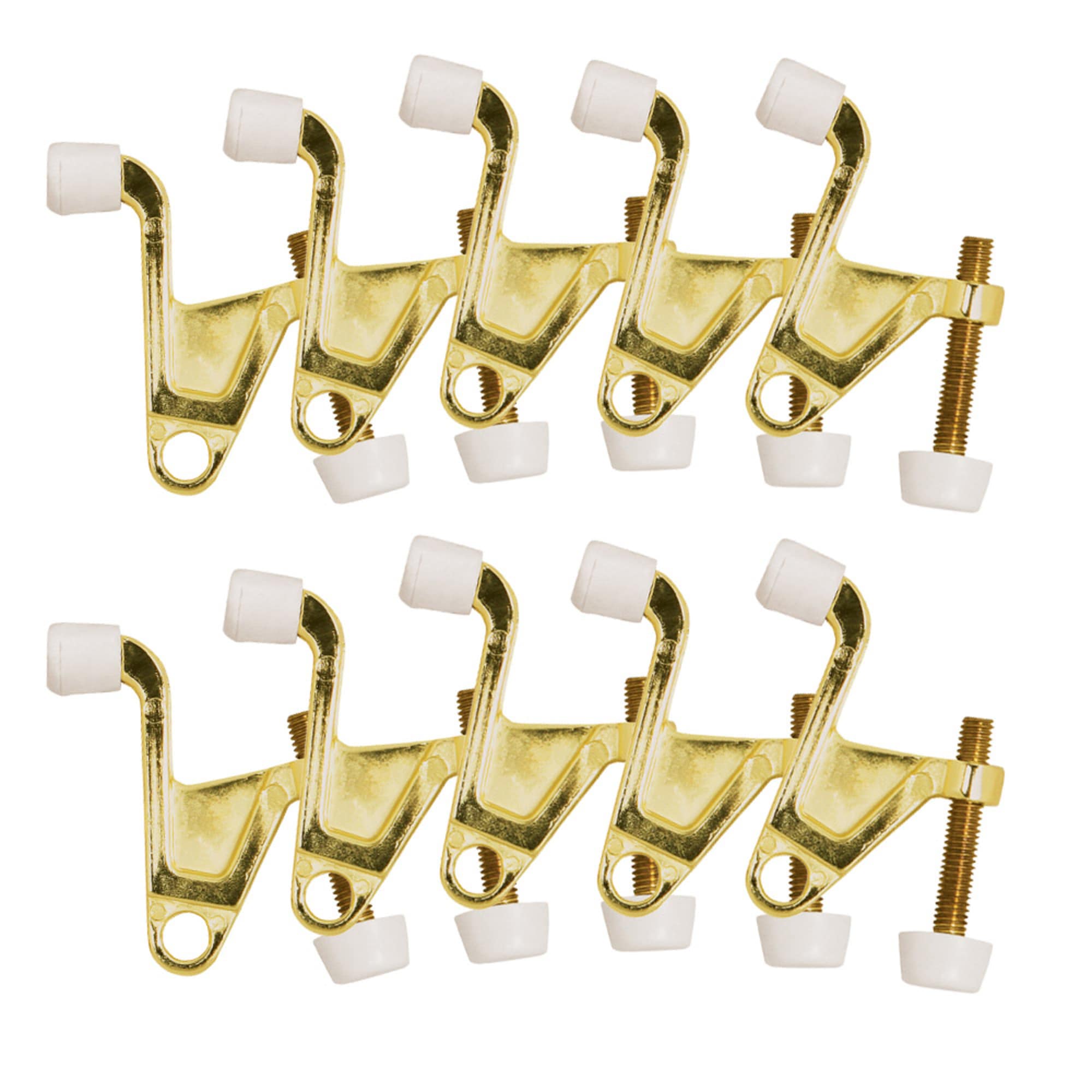 Design House 181826 2-in Polished brass Bumper Door Stop 10 -Pack