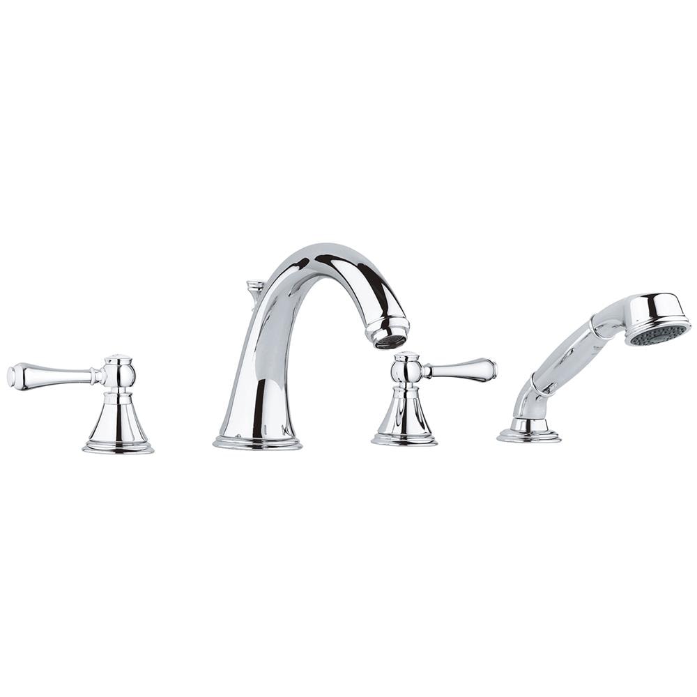 GROHE Geneva Chrome 2-Handle Residential Deck Mount Roman Bathtub ...